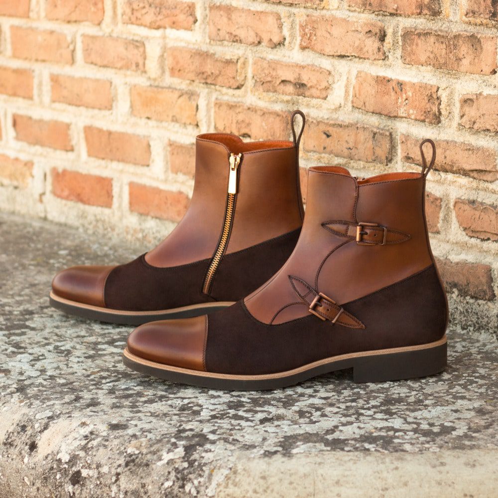 Vellano Wamp Suede Octavian Buckle Boot