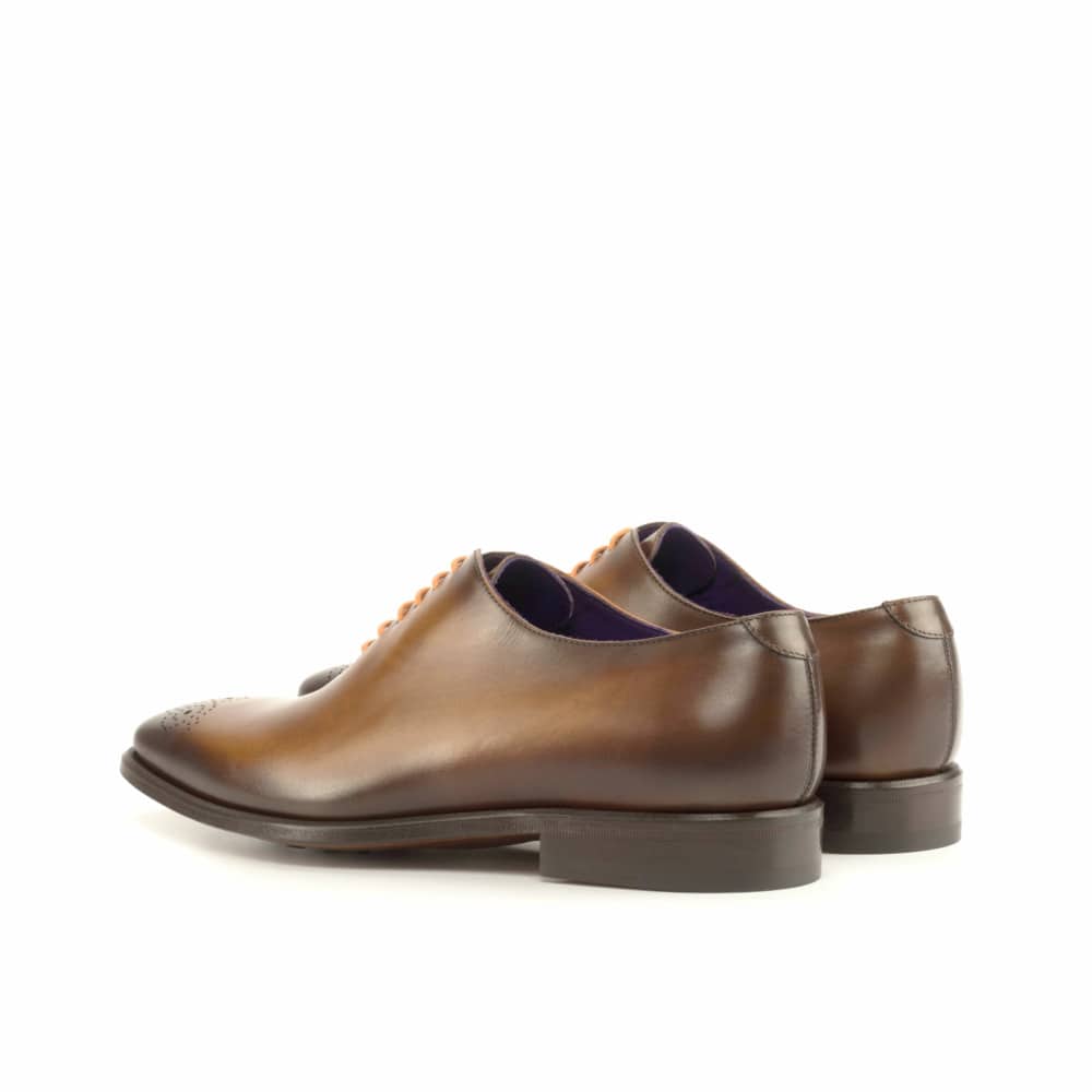 Vellano Cognac Brogue Wholecut Derby Shoe