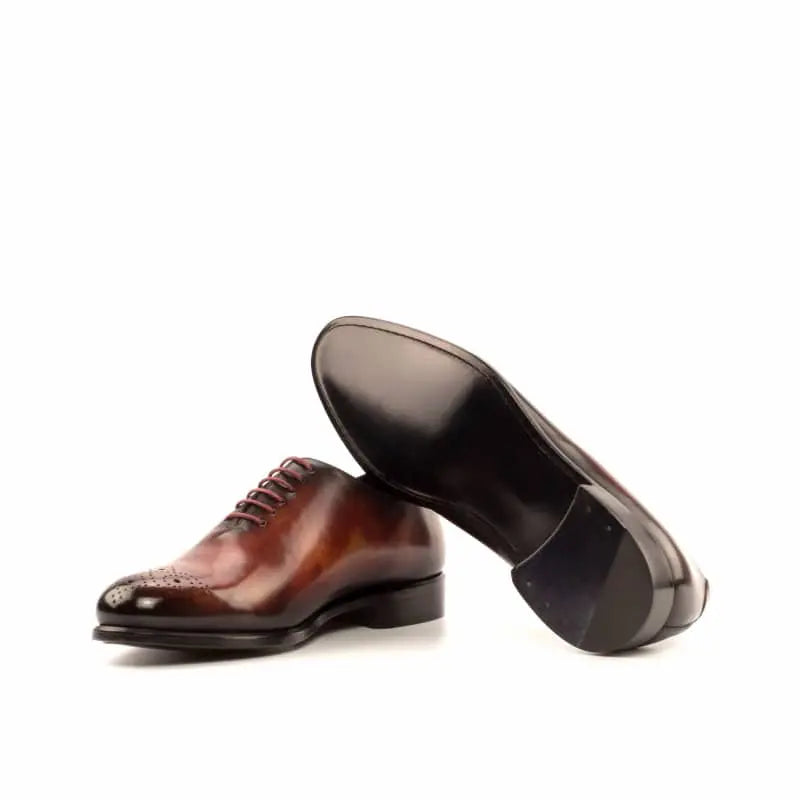 Vellano Paul Earth Brown Texture Brogue Derby Shoe