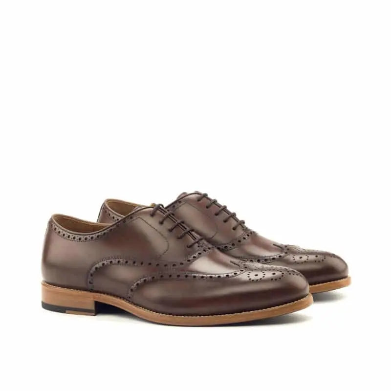 Vellano Brown Two Tone Round Toe Brogue