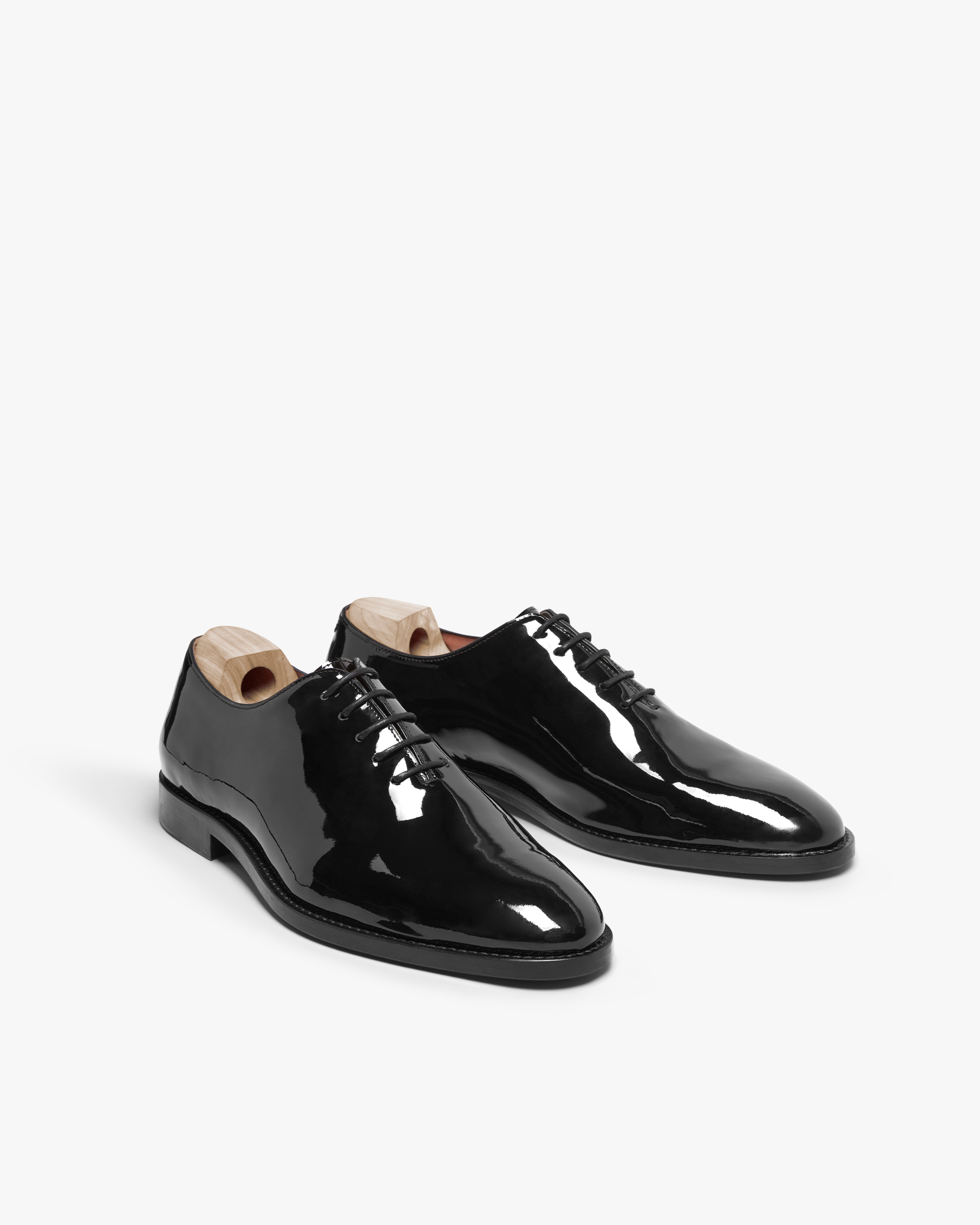 Vellano Drottningholm Black Patent Oxford Shoes