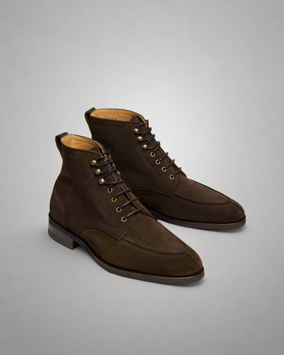 Vellano Gothem Dark Brown Suede Boots