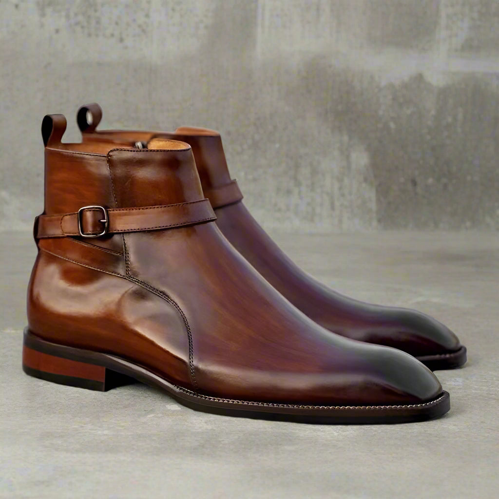 Vellano Briarwalk Comfort Leather Chelsea Boots for Men with Supportive Sole