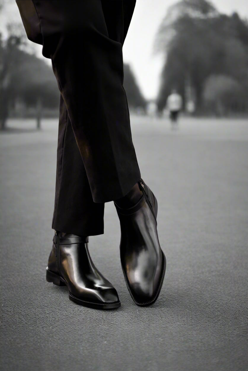 Vellano Briarwalk Comfort Leather Chelsea Boots for Men with Supportive Sole
