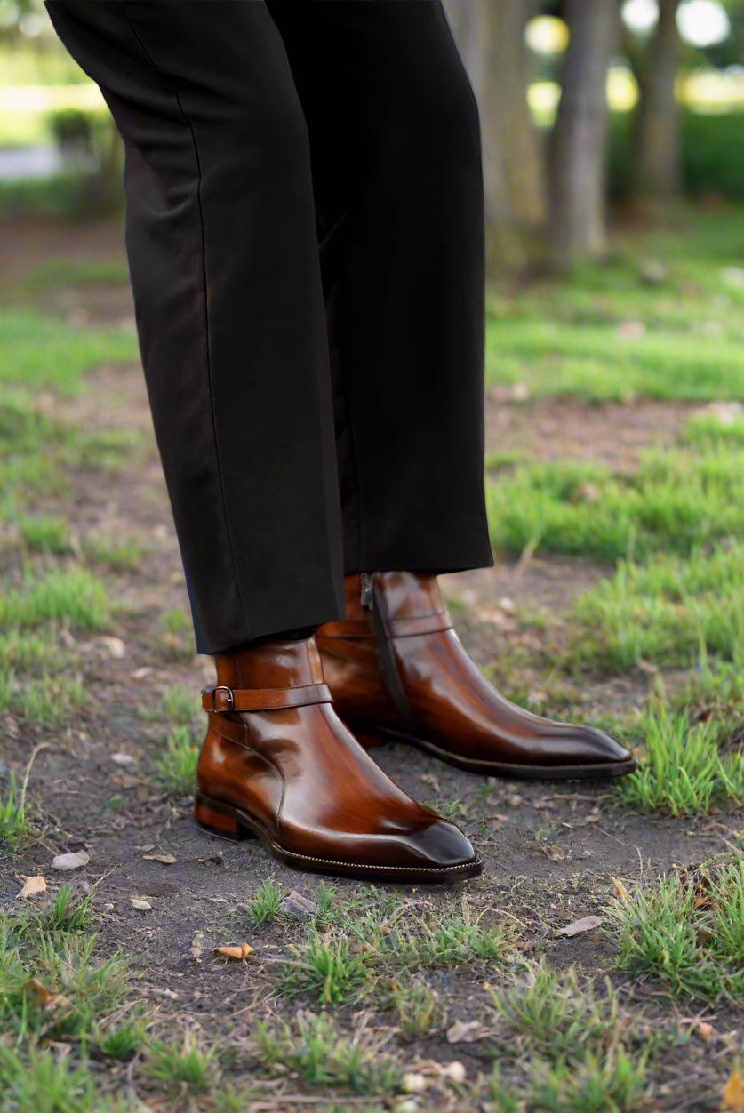 Vellano Briarwalk Comfort Leather Chelsea Boots for Men with Supportive Sole