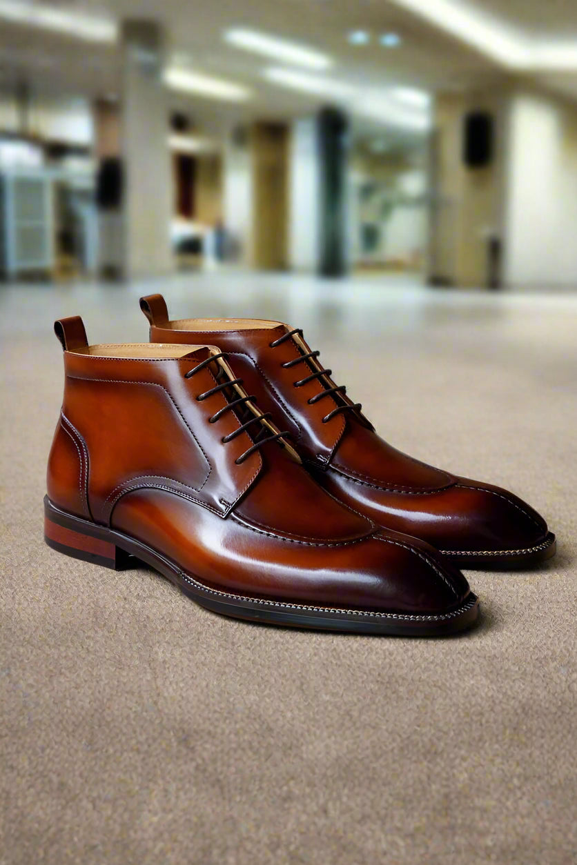 Vellano Wexford Elite Men’s Leather Dress Shoes with Refined Detailing