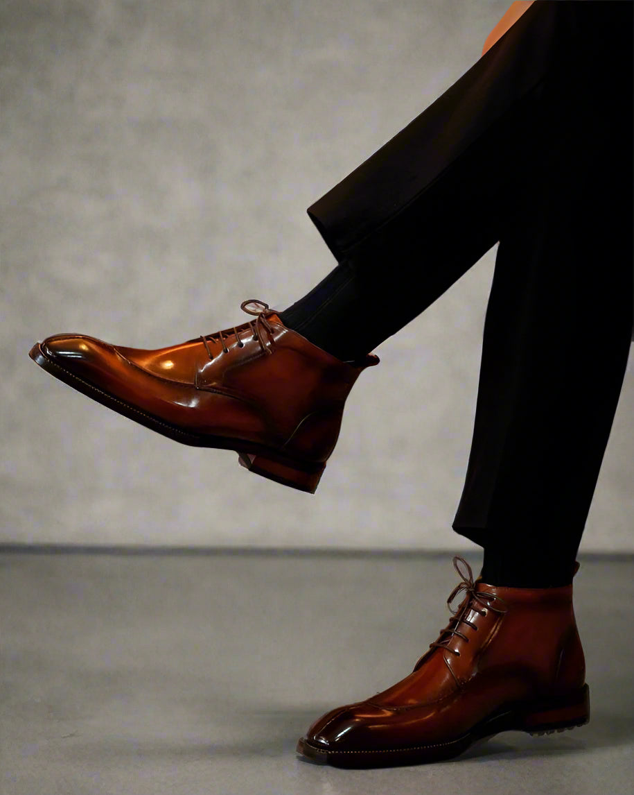 Vellano Wexford Elite Men’s Leather Dress Shoes with Refined Detailing