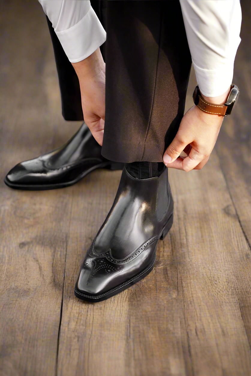 Vellano Ashmoor Core Handcrafted Leather Chelsea Boots for Everyday Wear