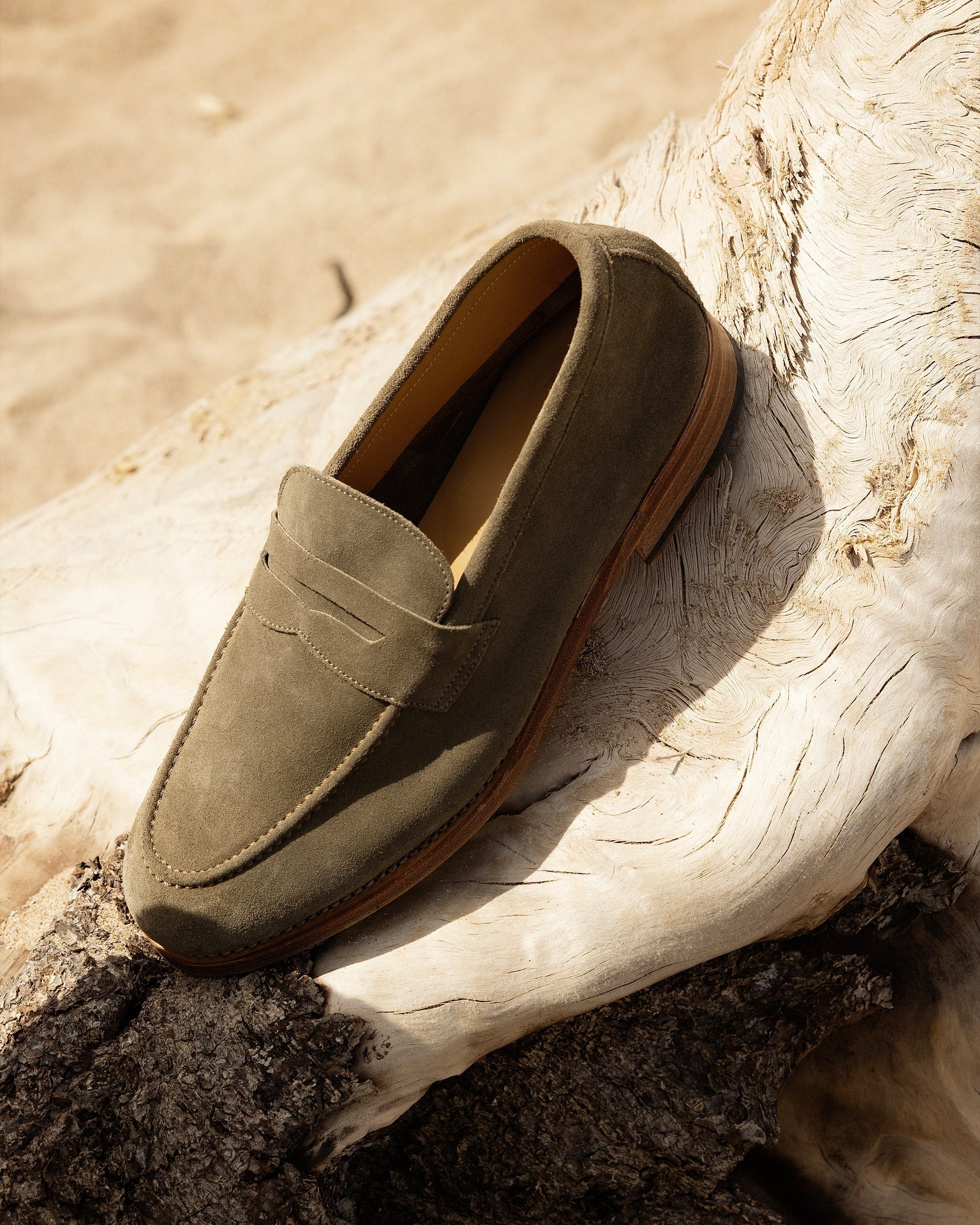 Vellano Lysekil Green Suede Loafer