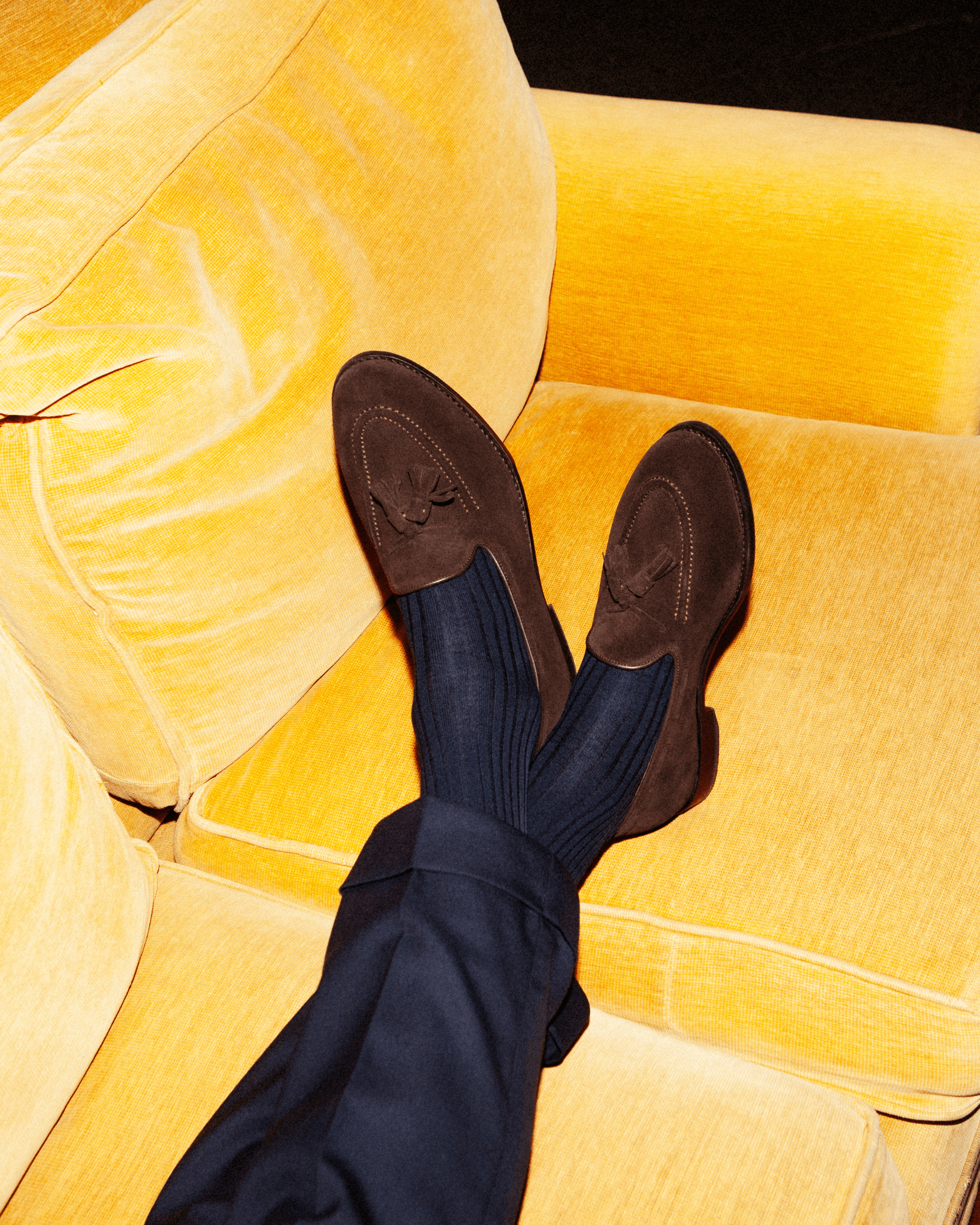 Vellano Molle Dark Brown Suede Loafers
