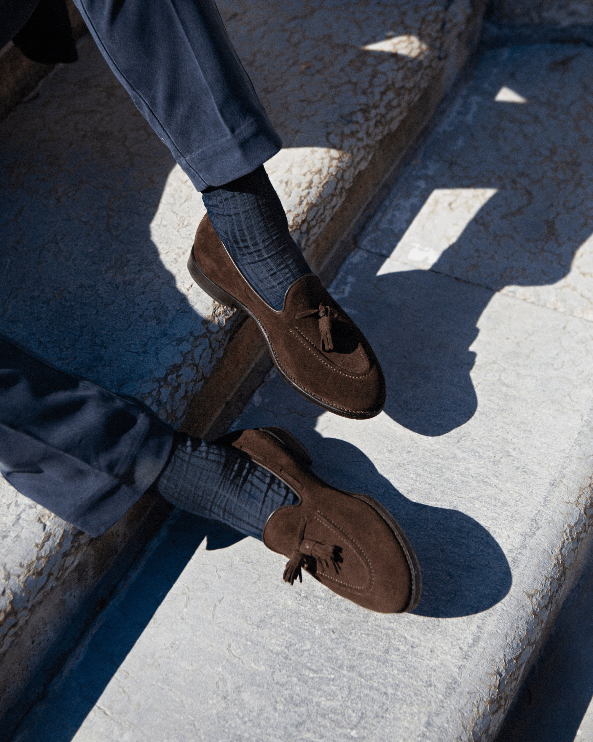 Vellano Molle Dark Brown Suede Loafers
