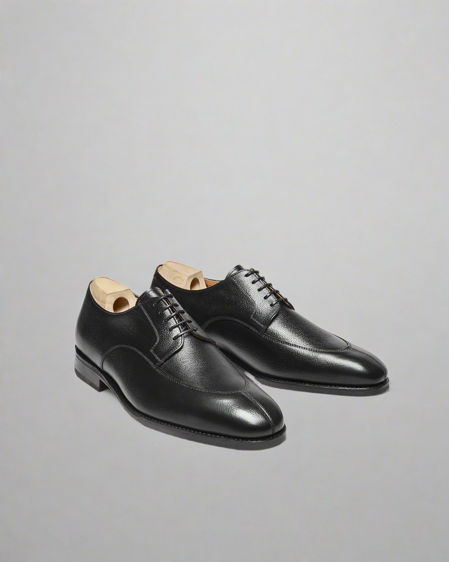 Vellano Norrmalm Black Hatch Leather Derby