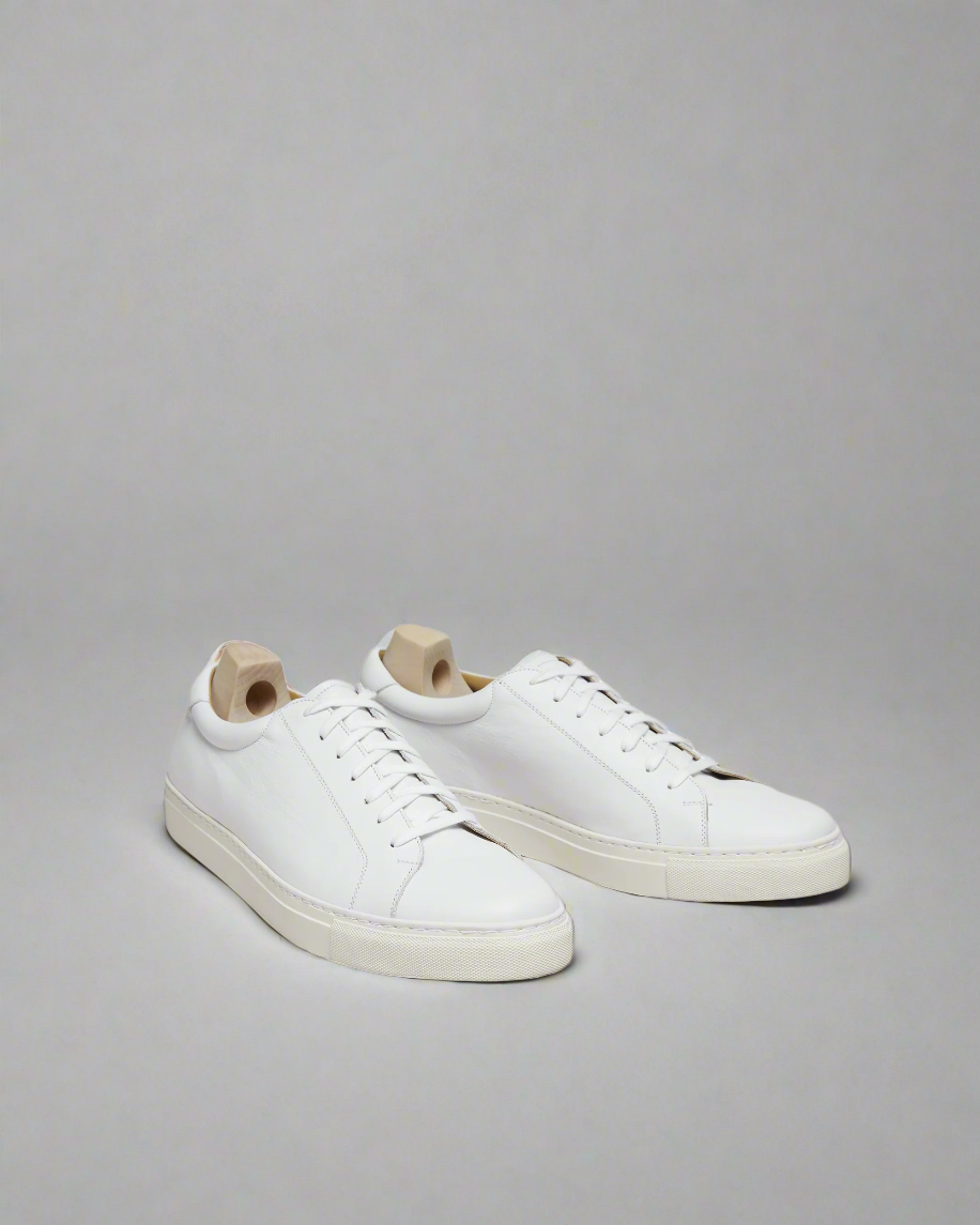 Vellano Oaxen White Leather Sneakers