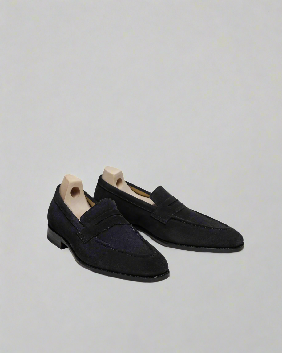 Vellano Penny Loafers Navy