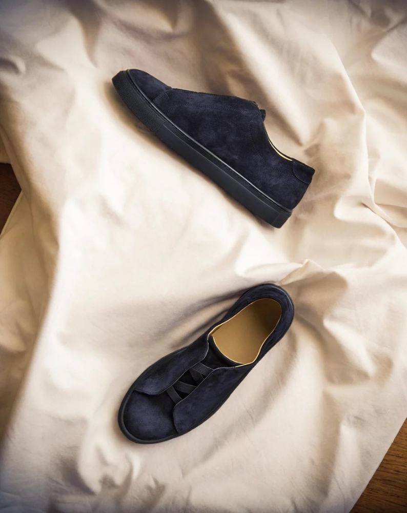 Vellano Alno Midnight Blue Suede Sneakers