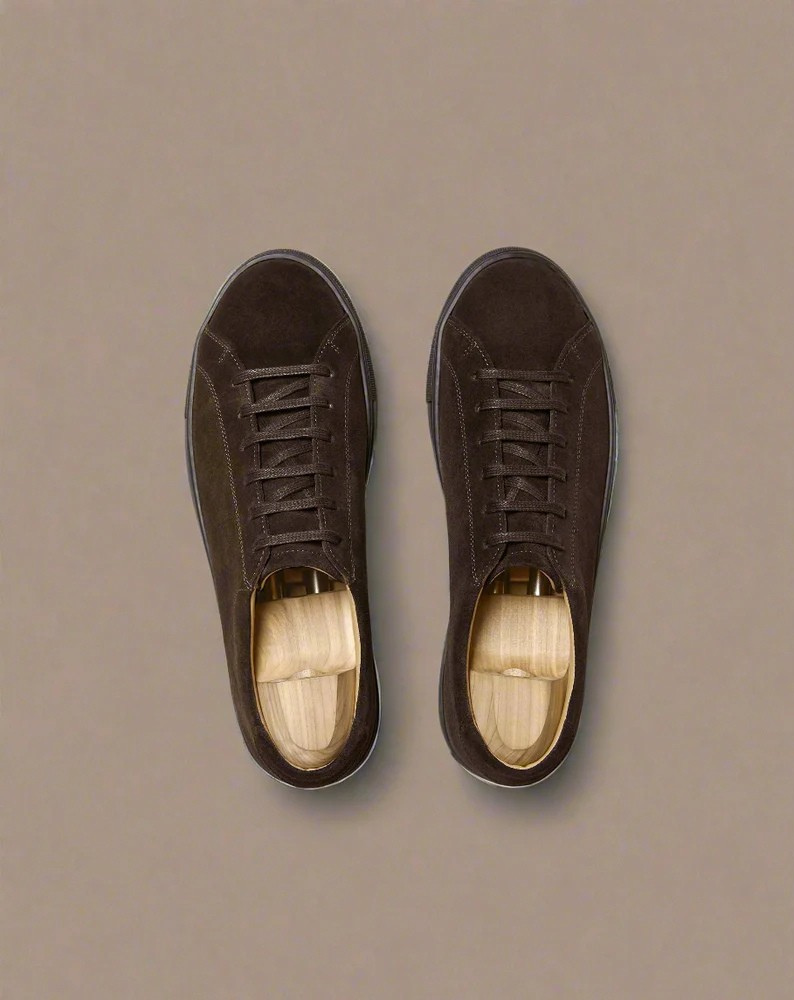 Vellano Oaxen Monochrome Suede Sneakers