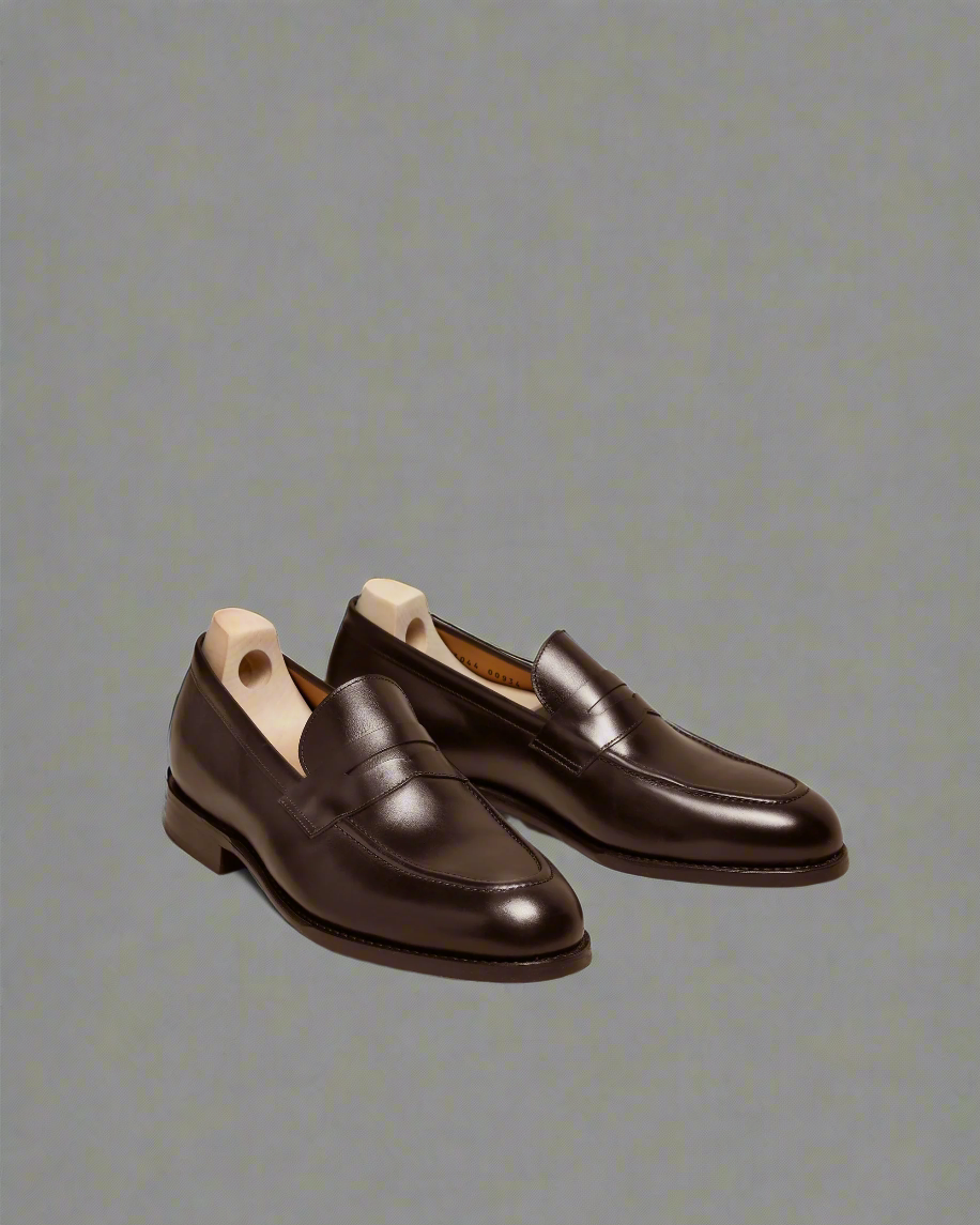 Vellano Stenhammar Dark Brown Leather Loafers