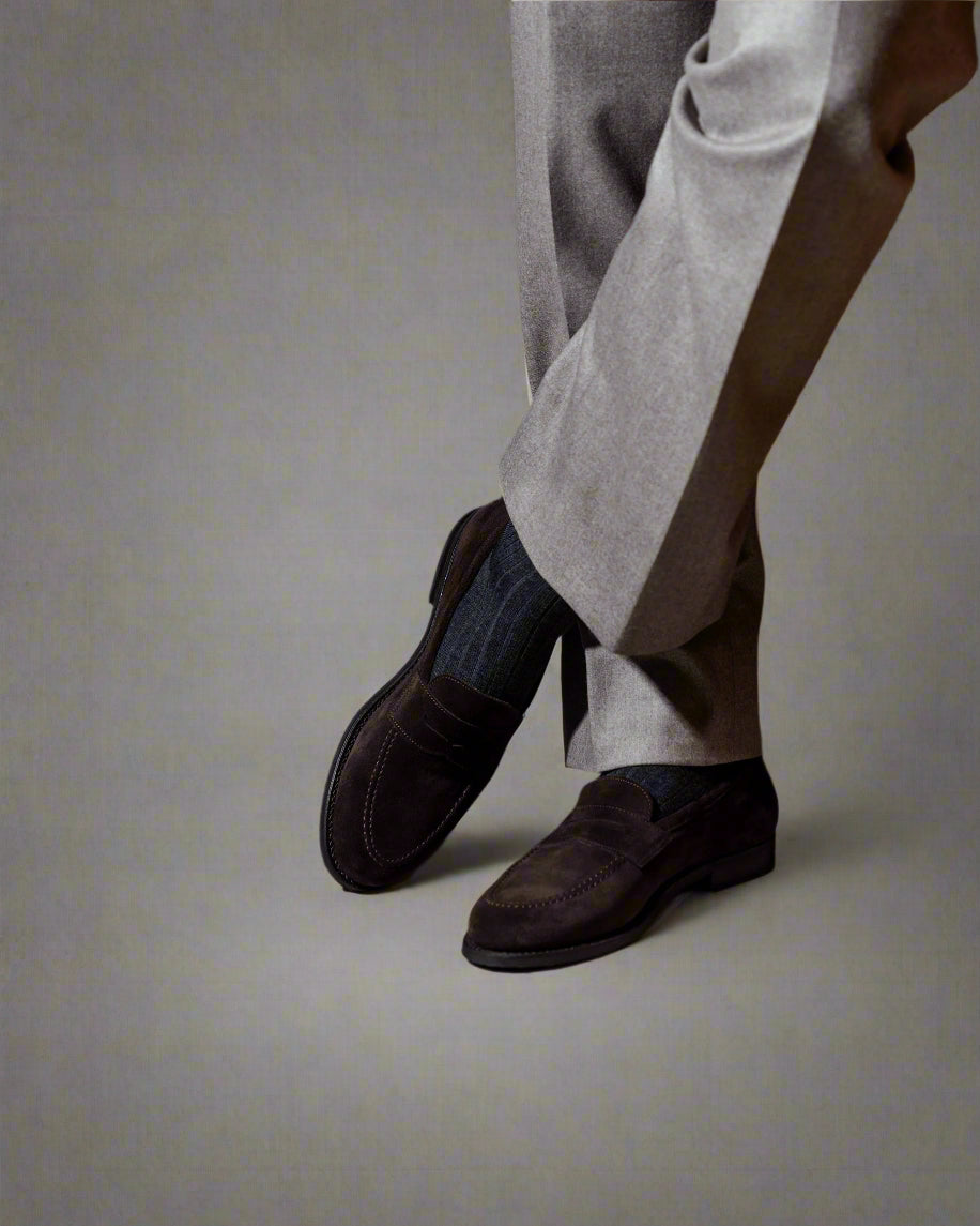 Vellano Stenhammar Suede Loafer Shoes
