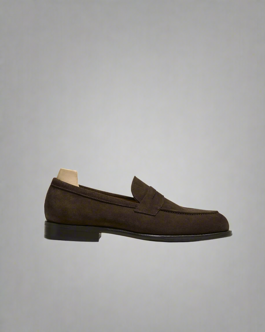 Vellano Stenhammar Brown Suede Loafer