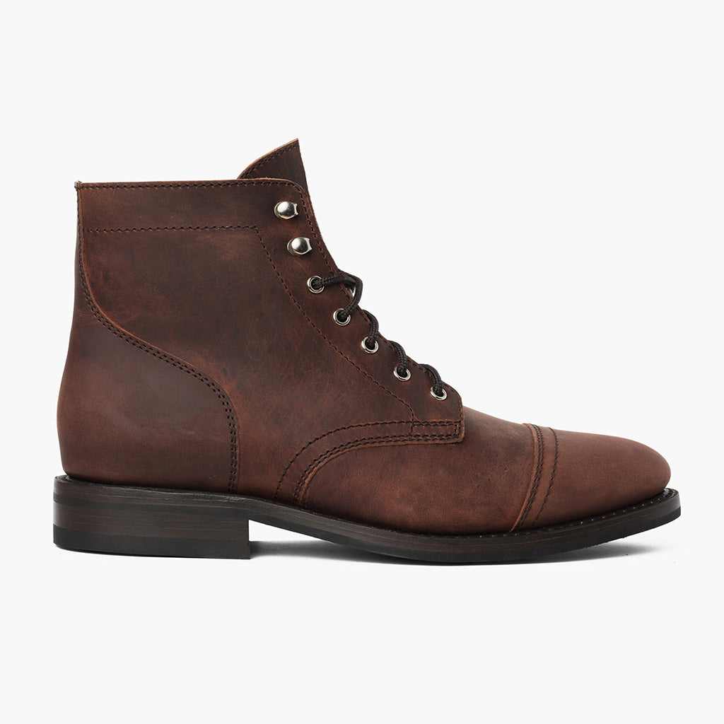 Vellano Frontier Goodyear Welt Lace-Up Leather Boot – Adobe Brown