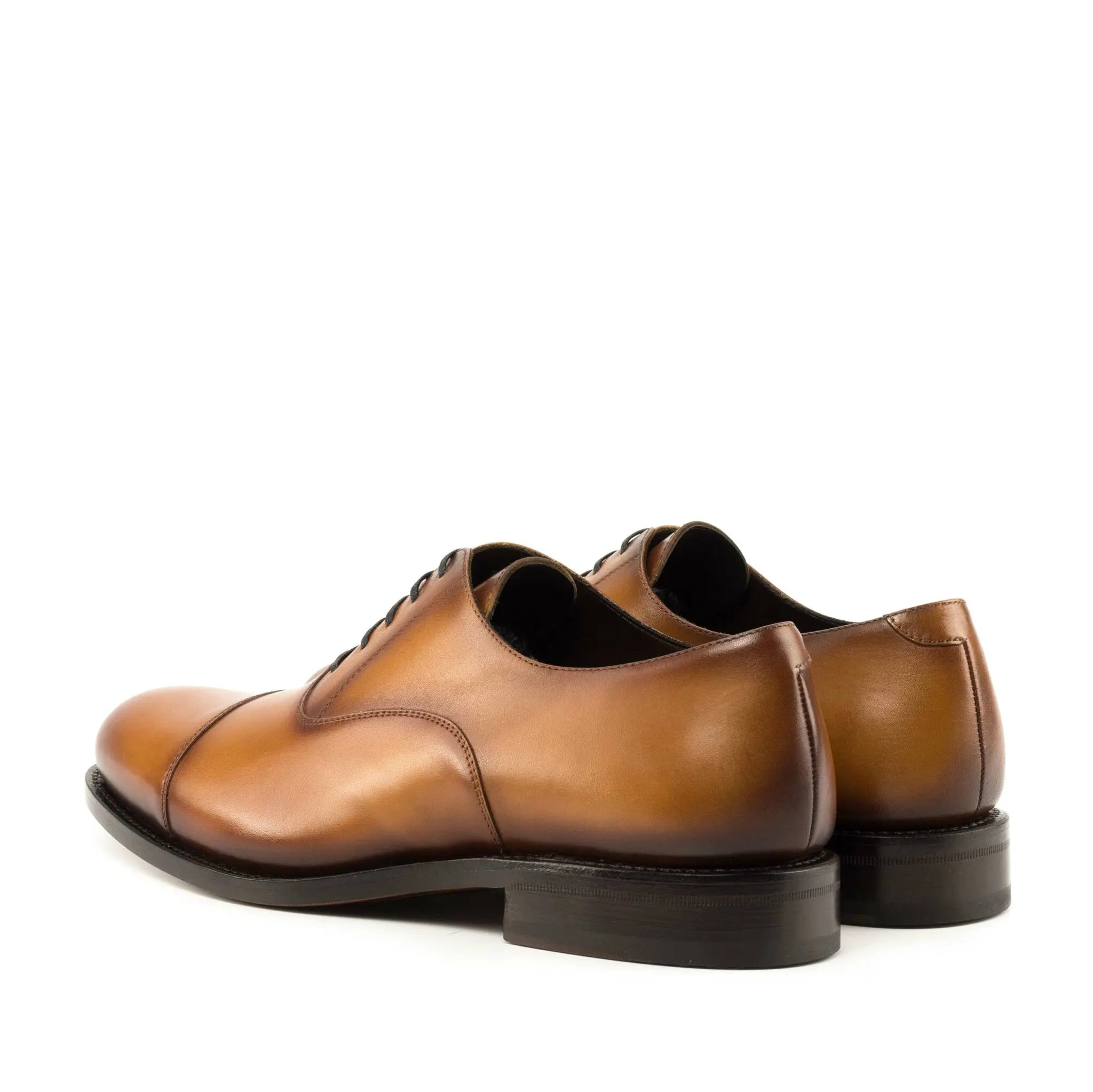 Vellano Tan Belmont Oxford Leather Shoes