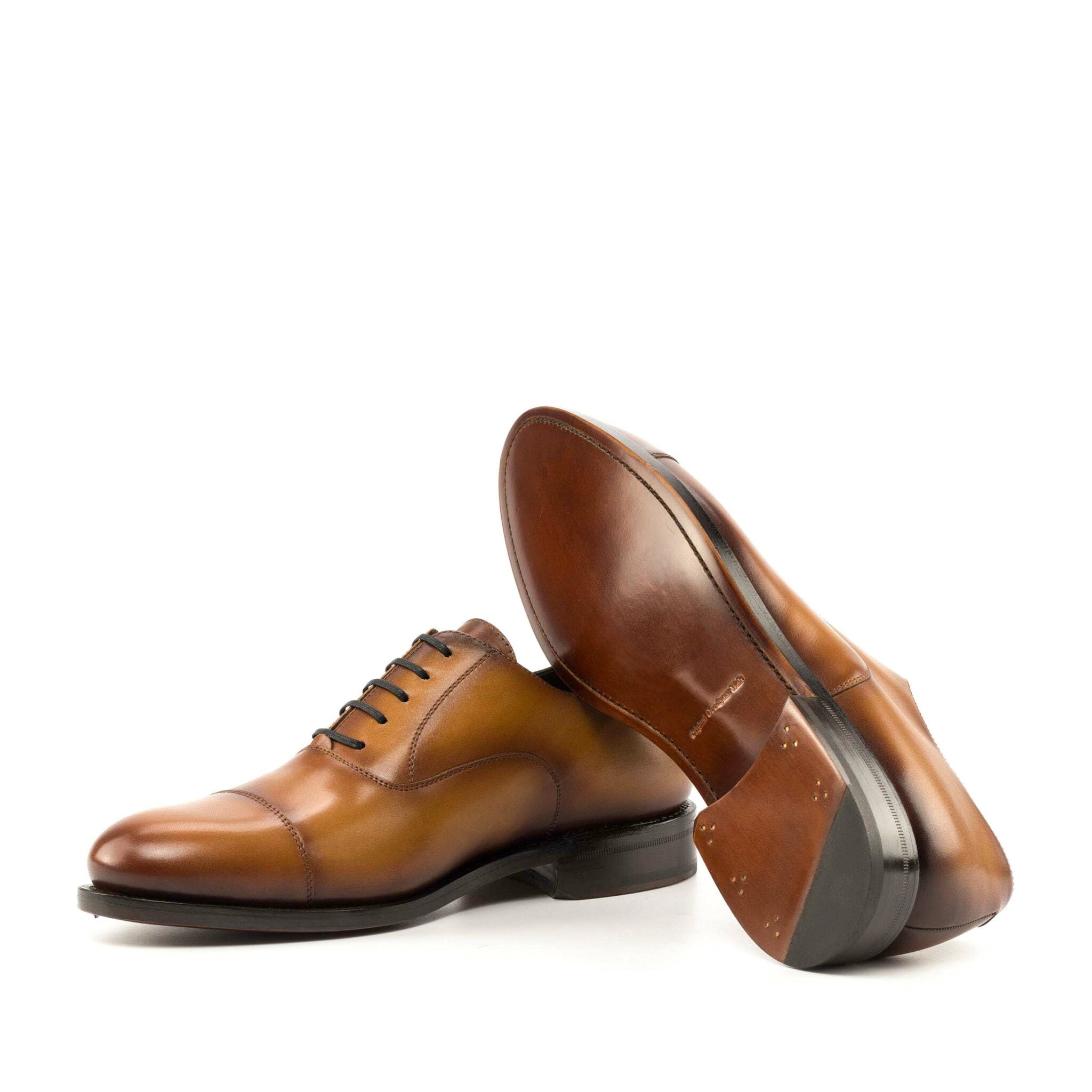 Vellano Tan Belmont Oxford Leather Shoes