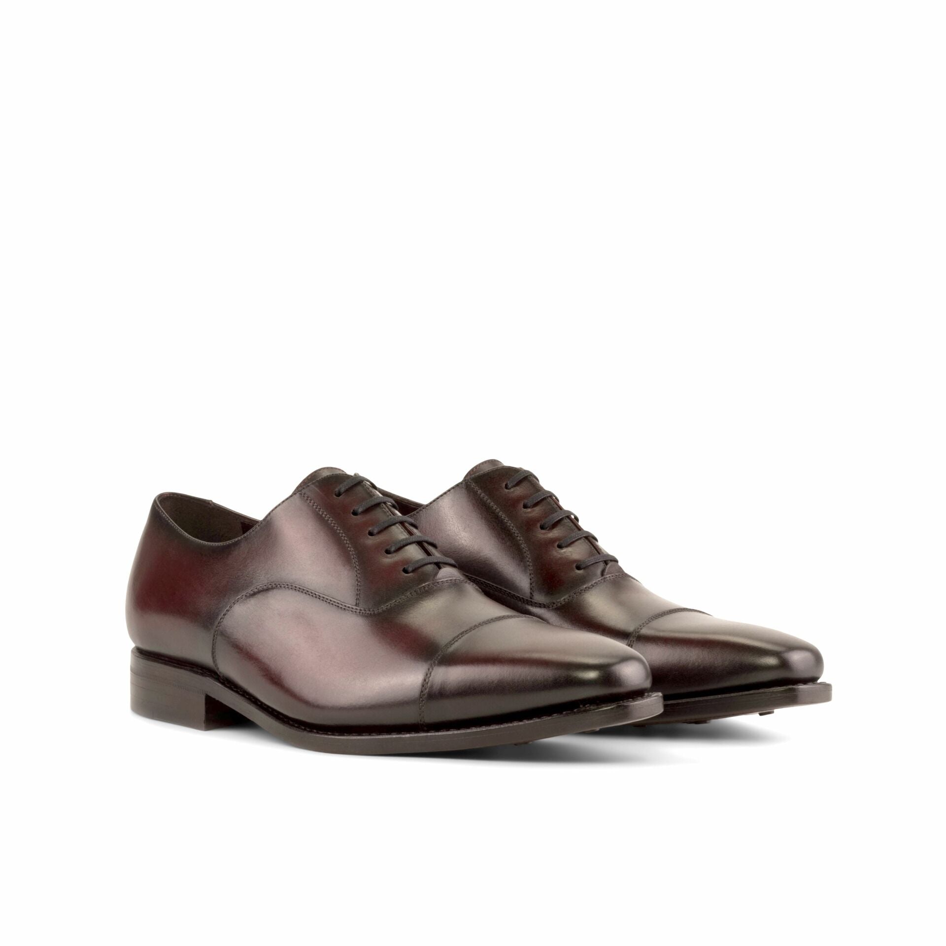 Vellano George Burgundy Two Tone Oxford Shoes