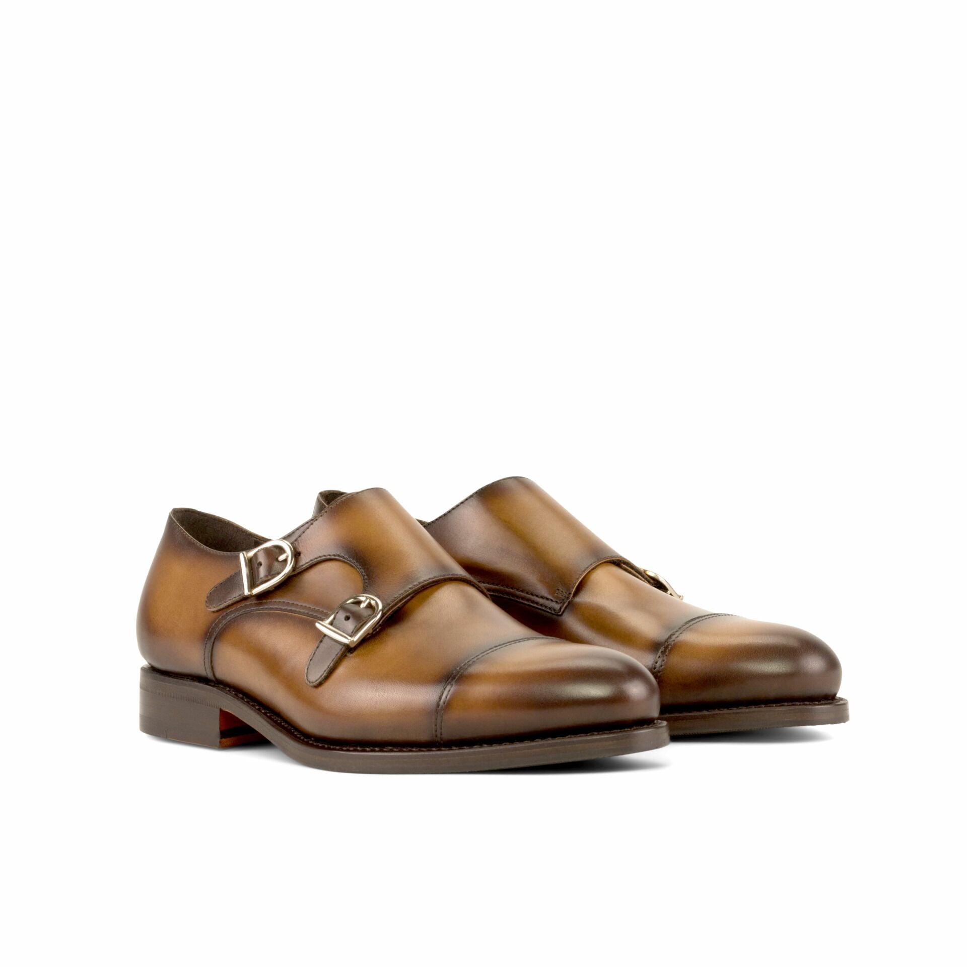 Vellano Tan Dual Tone Double Monk