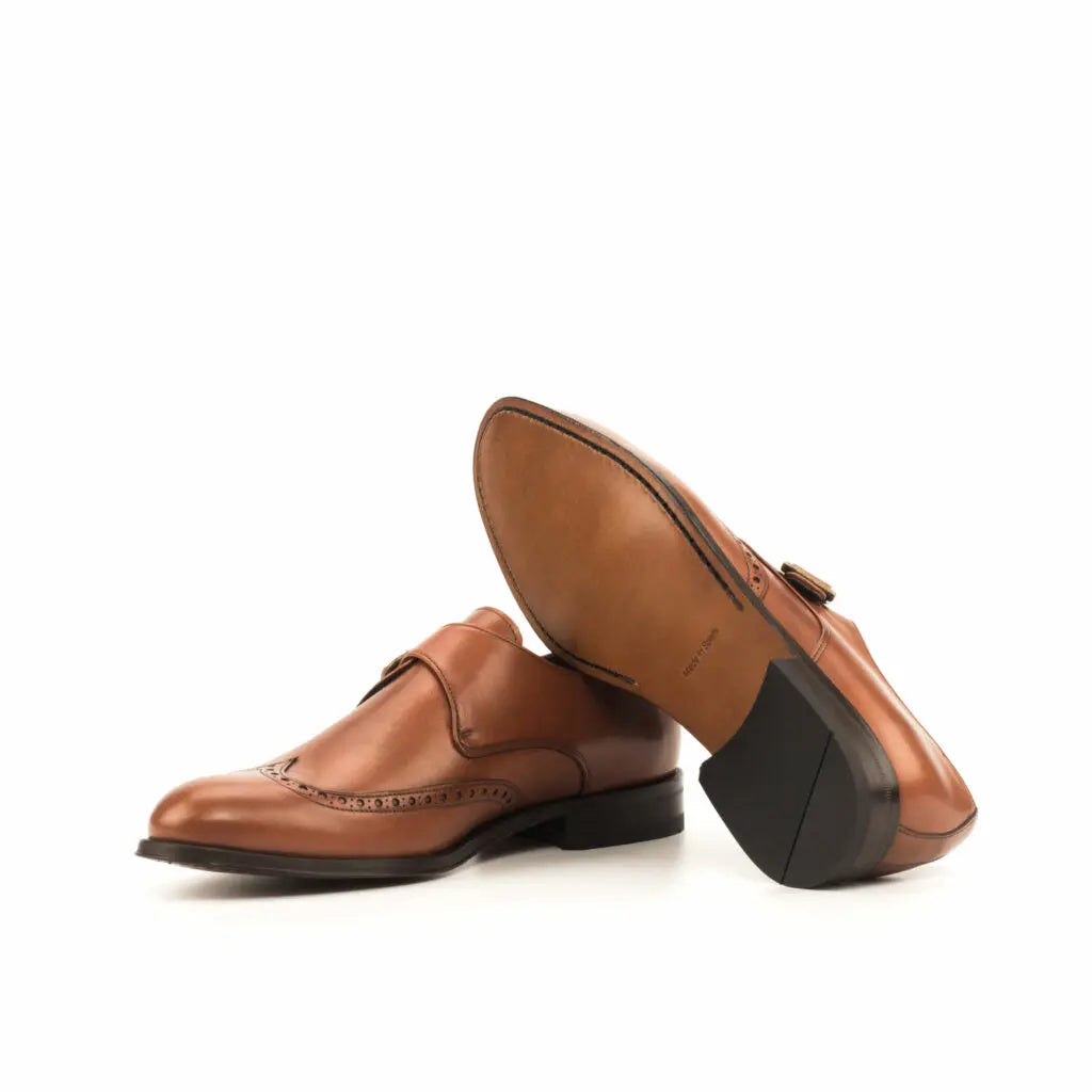 Vellano Charles Full Tan Brogue Monk
