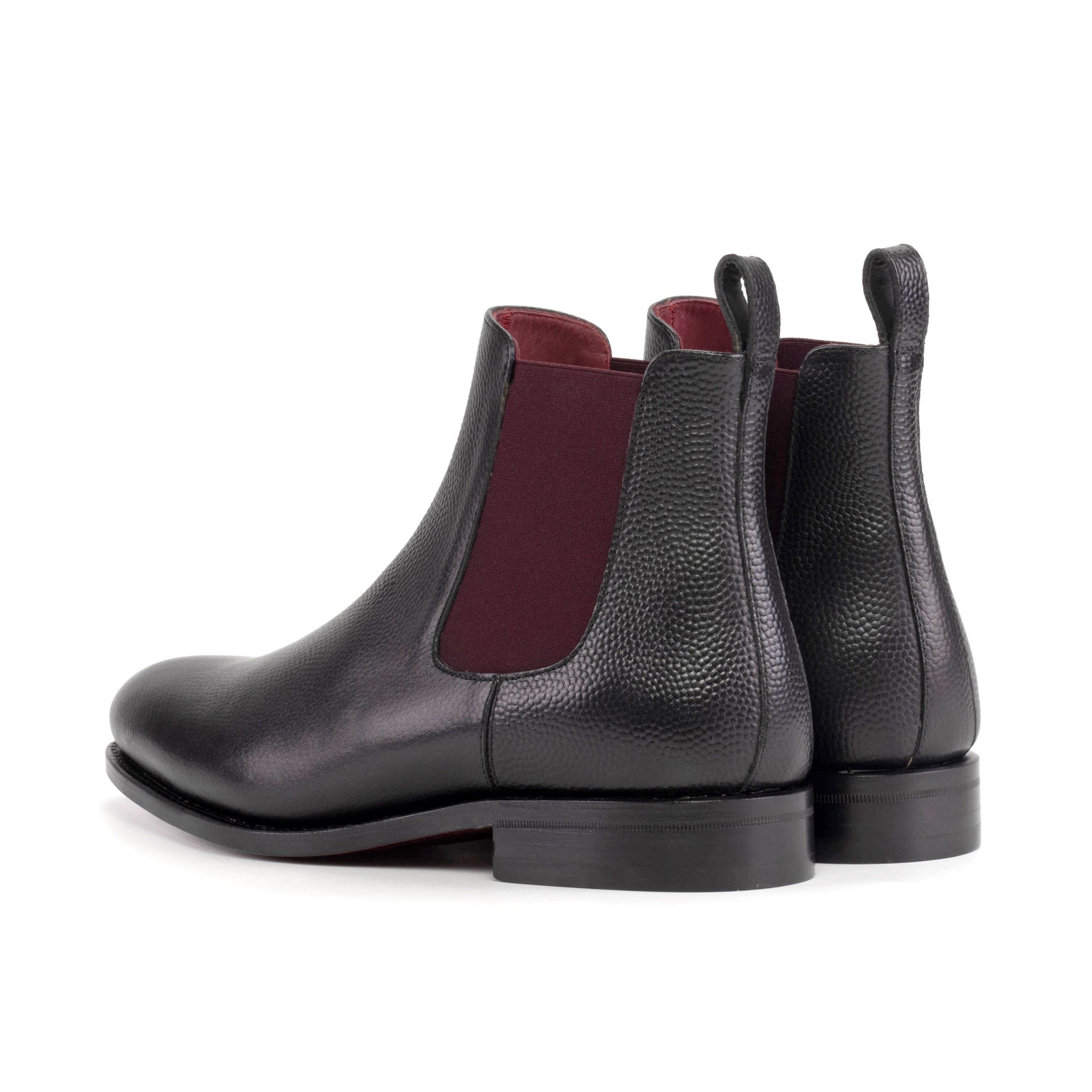 Vellano Classy Milled Grain Leather Chelsea Boot