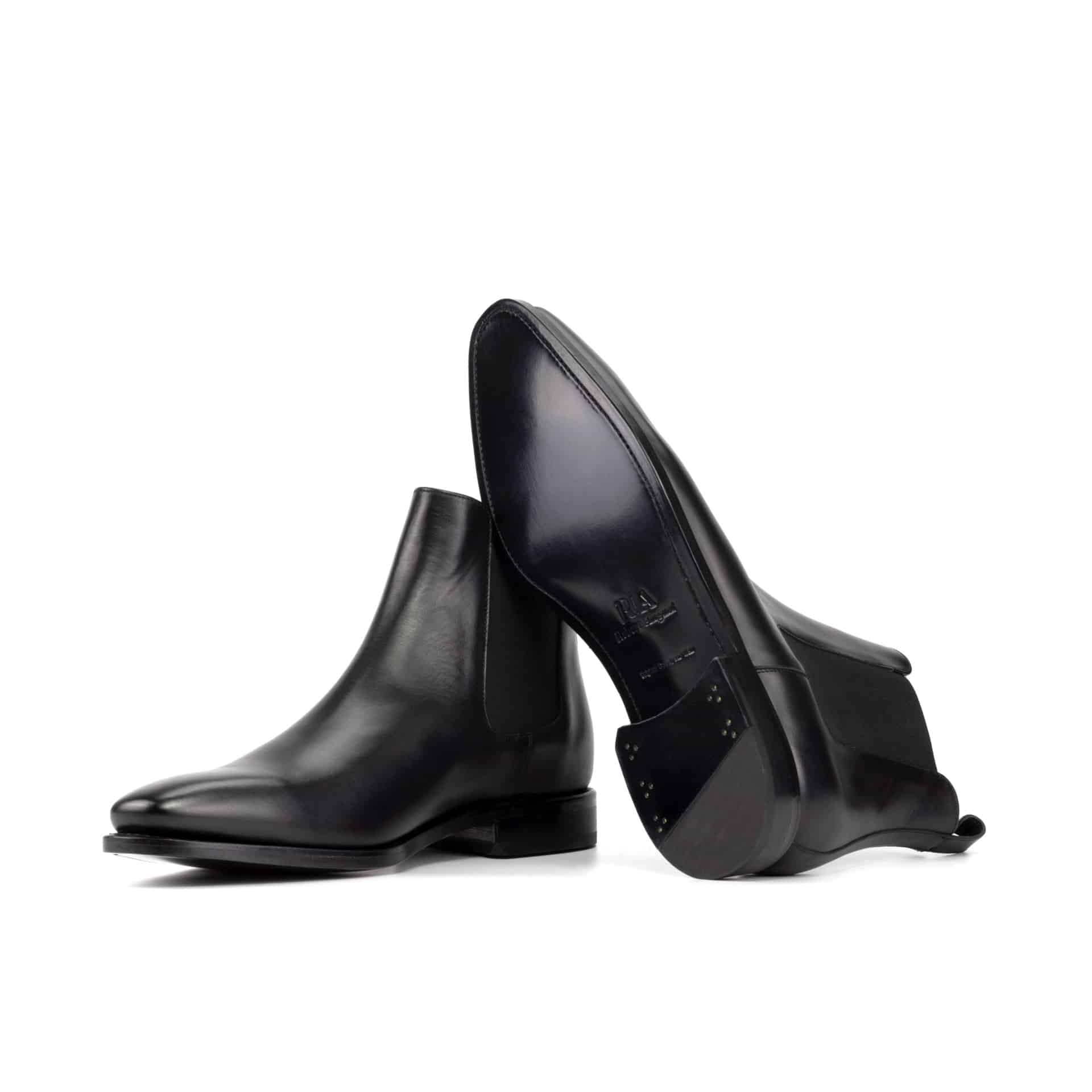 Vellano Adam Black Crust Premium Chelsea Boot