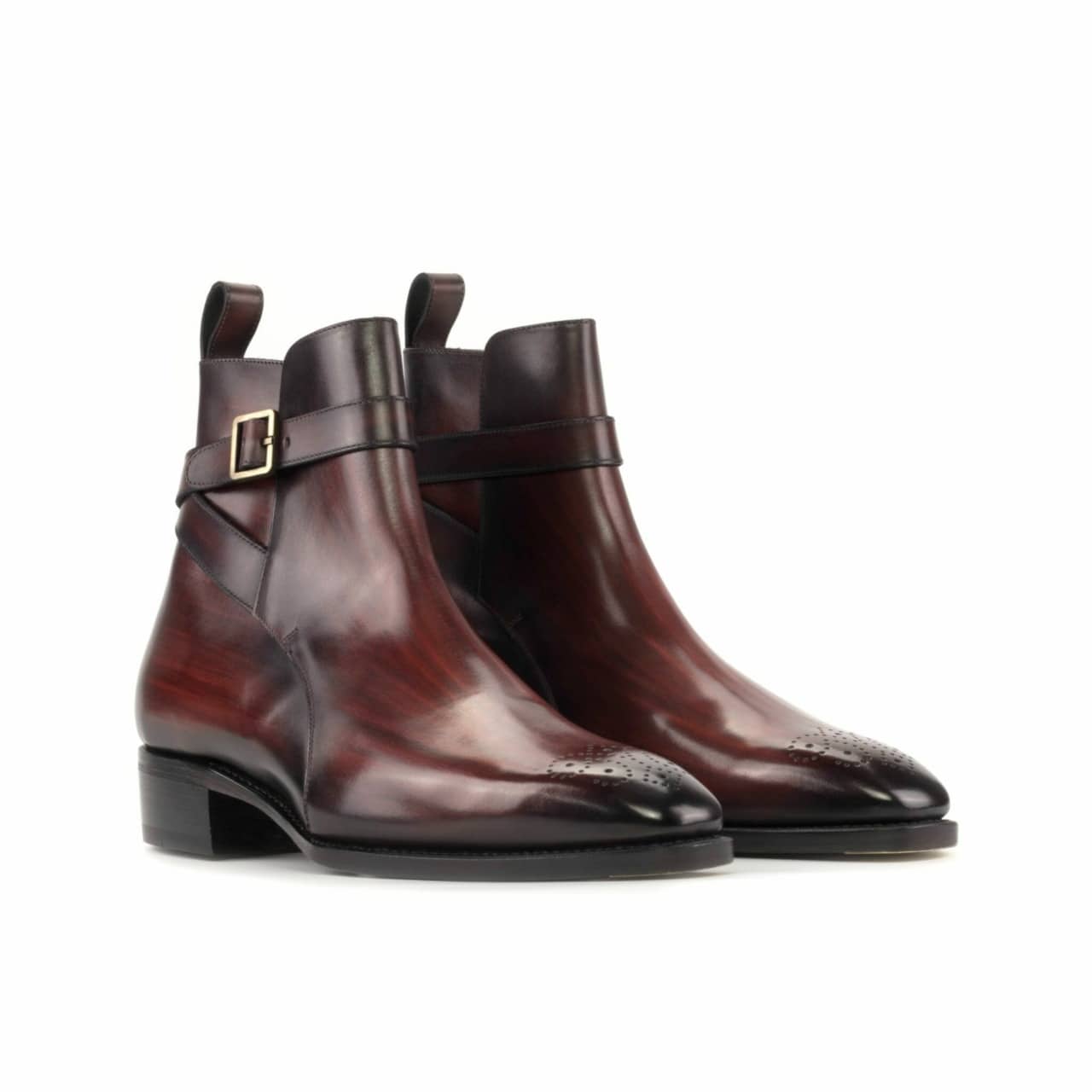 Vellano Patina Burgundy Jodhpuri Boot