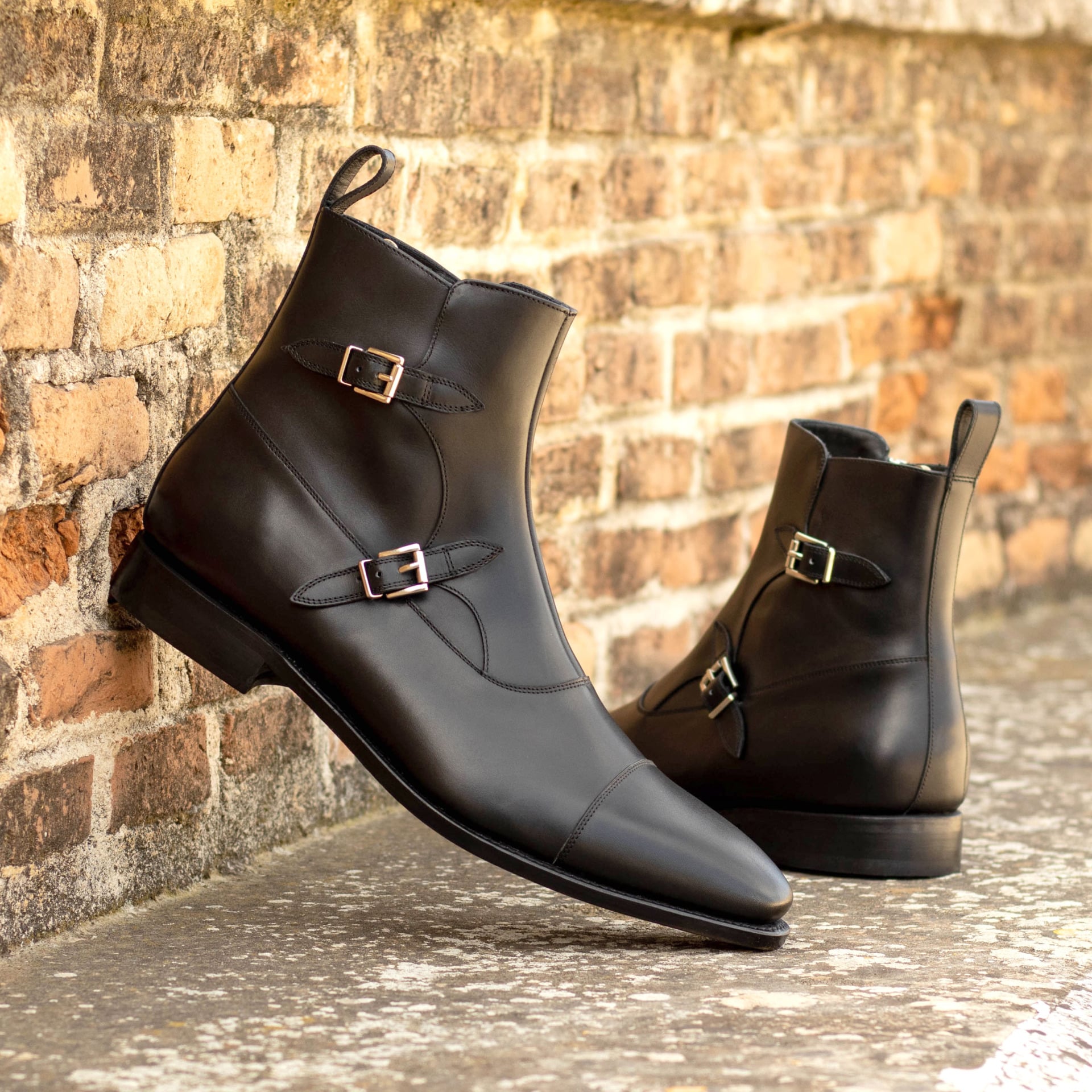 Vellano Black Octavian Buckle Boot