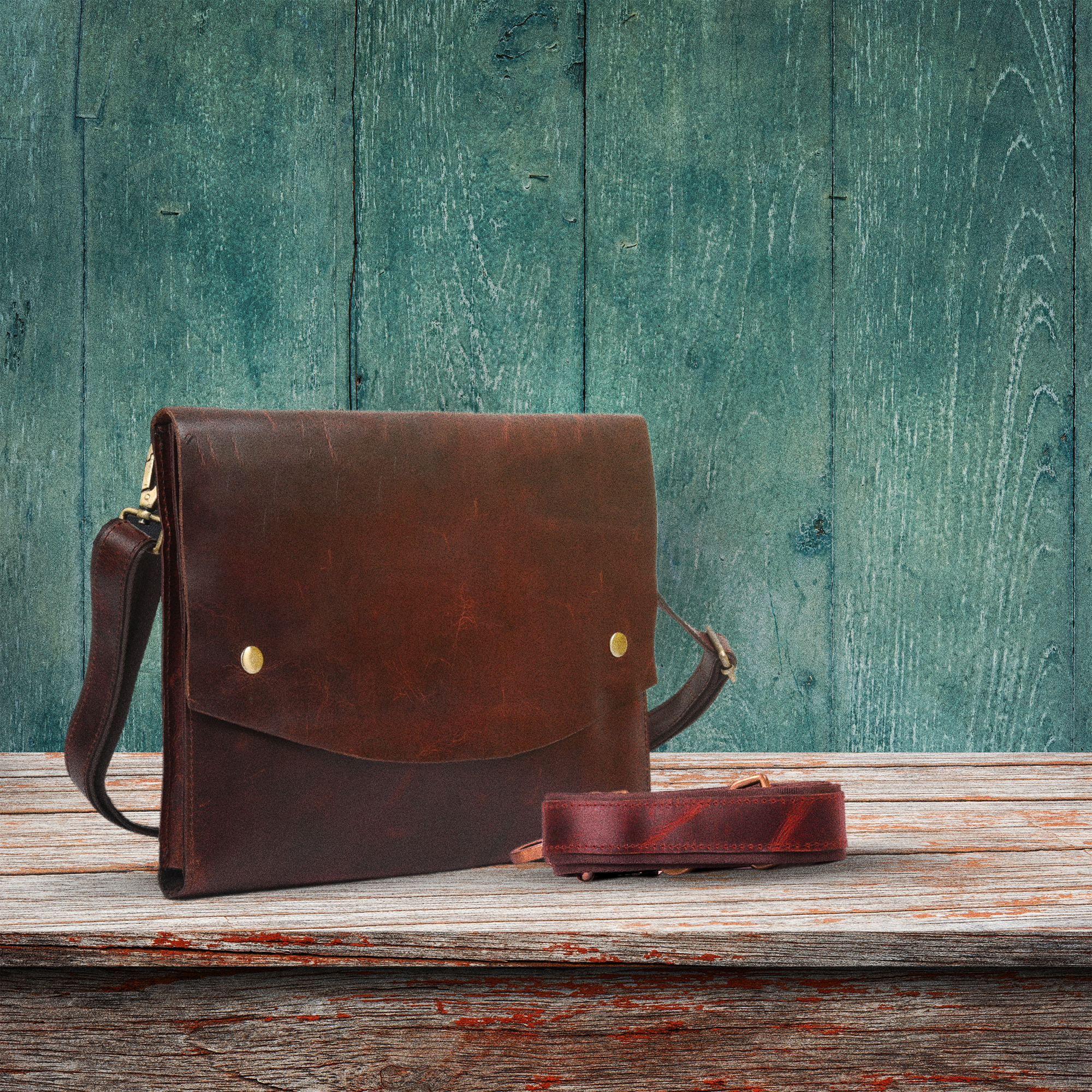 Vellano DriftEdge Hand Stitched Imported Leather Sling Bag for Urban Everyday Use