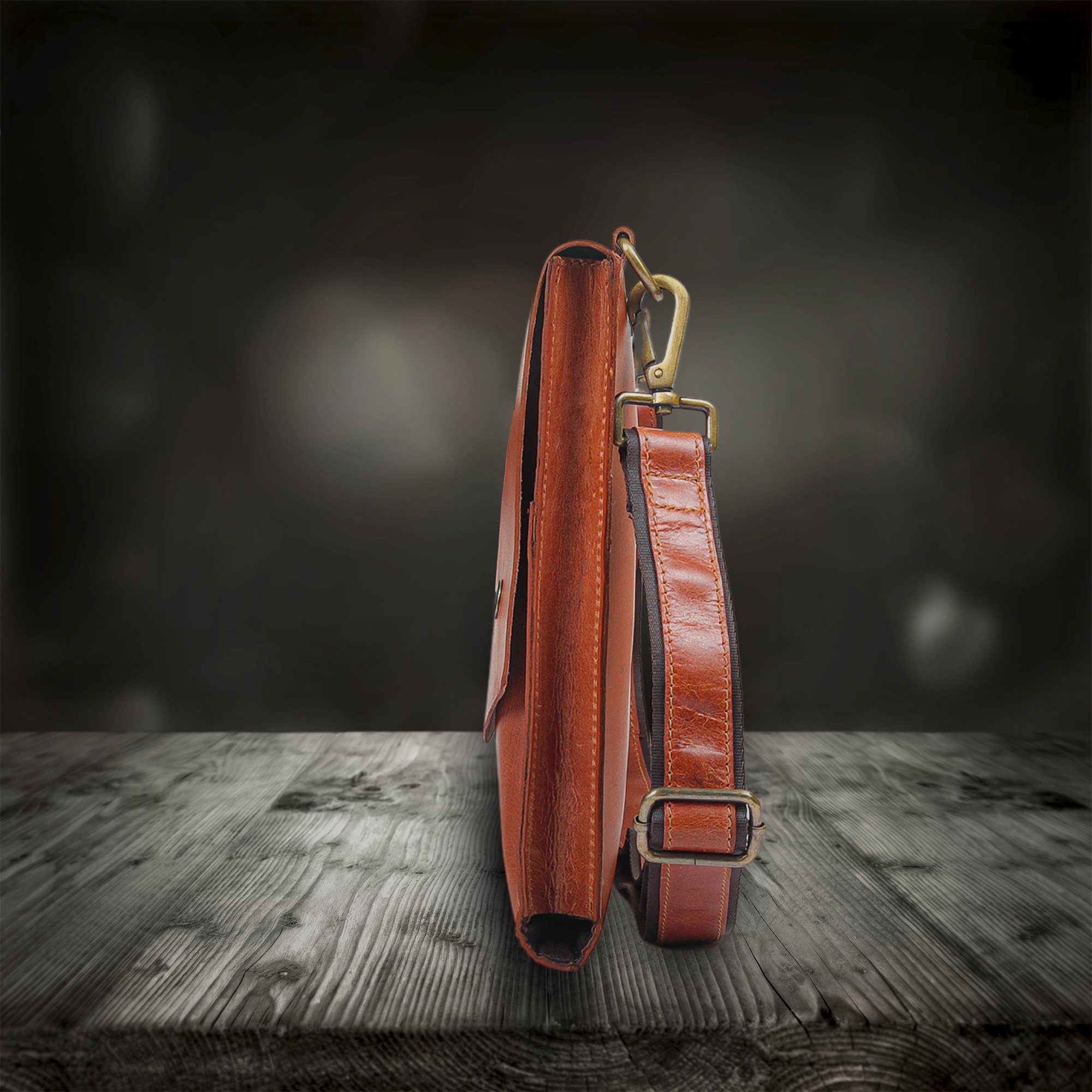 Vellano DriftEdge Hand Stitched Imported Leather Sling Bag for Urban Everyday Use