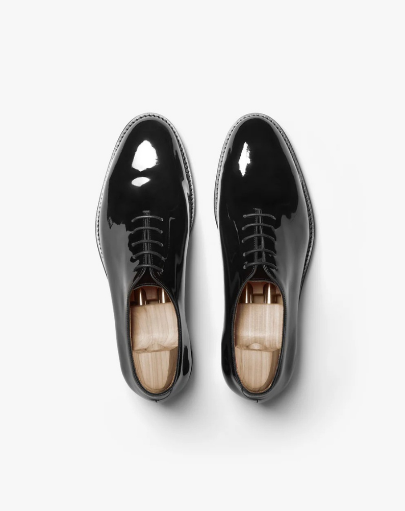 Vellano Drottningholm Black Patent Oxford Shoes