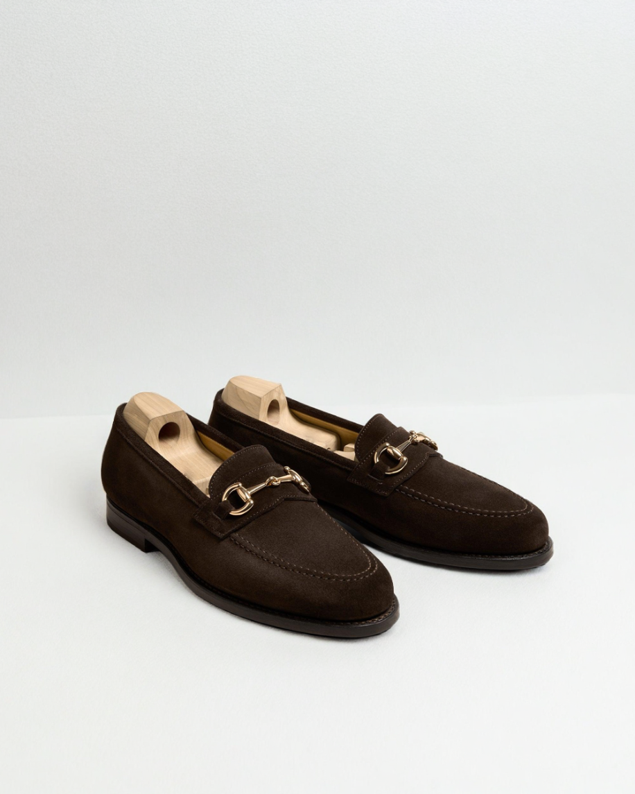 Vellano Karlberg Dark Brown Suede Loafers