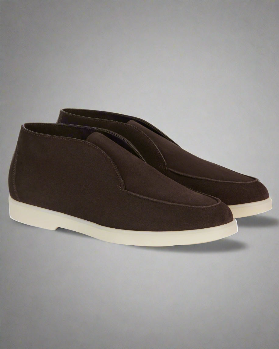 Vellano Bramleigh Dark Brown Suede Loafers