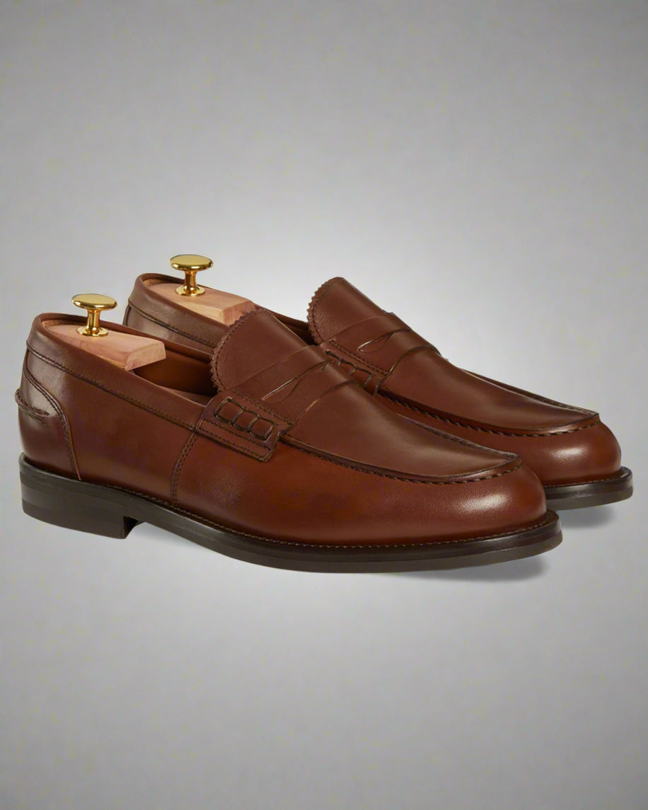 Vellano Harrowmere Heritage Penny Loafers Brown