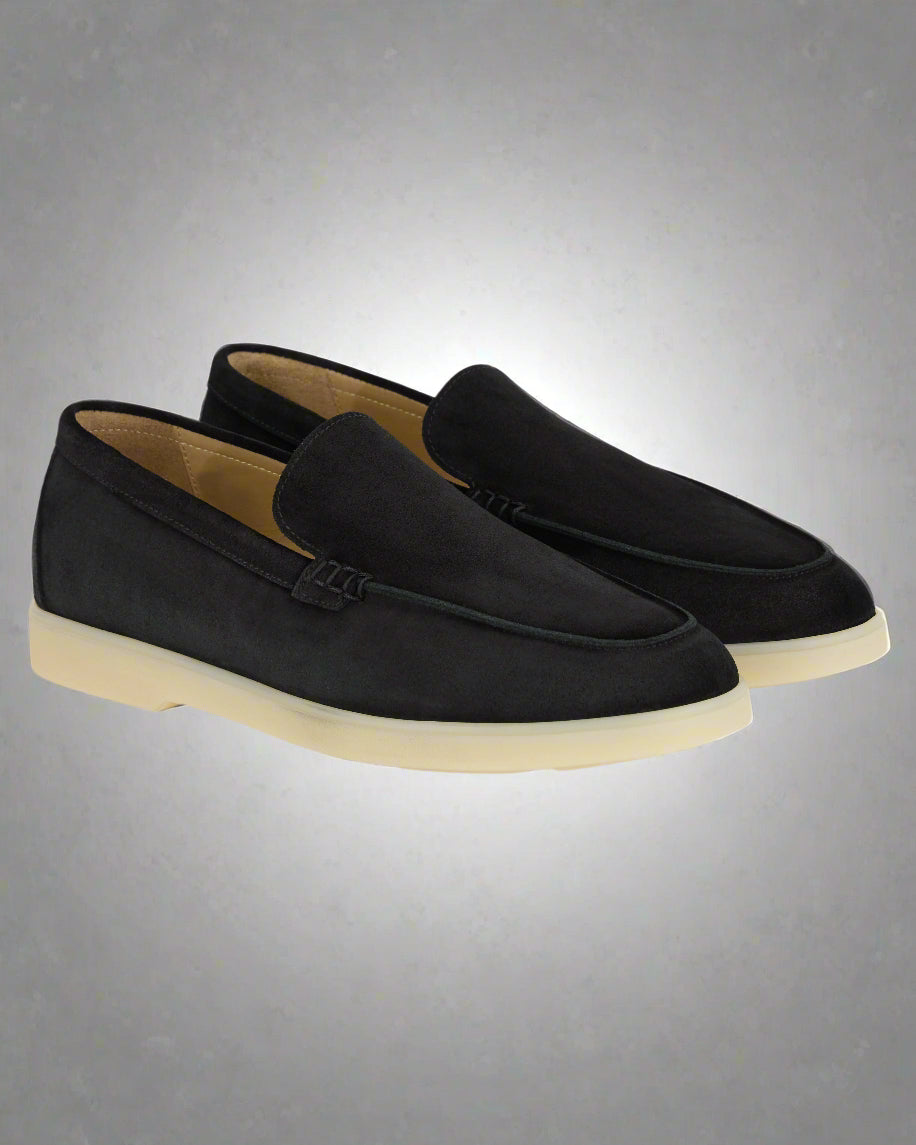 Vellano Calbridge Suede Loafers in Black