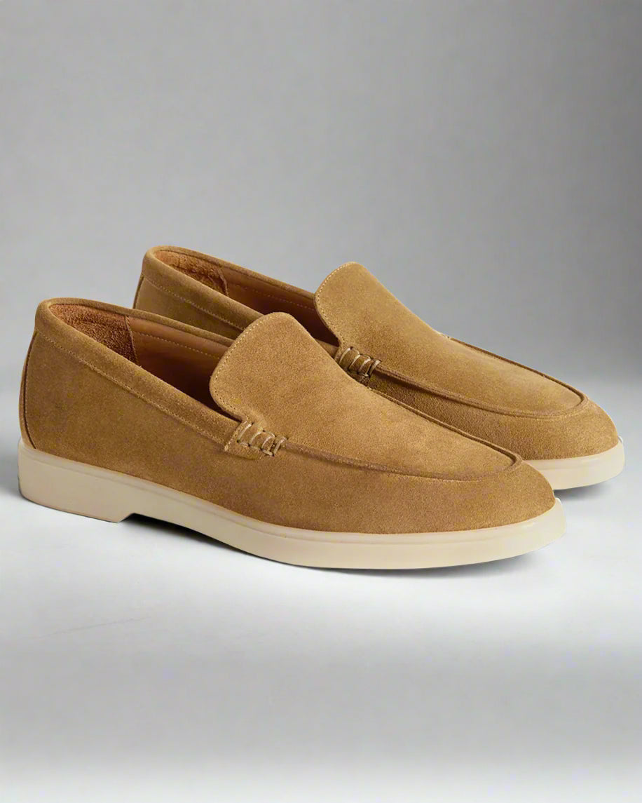 Vellano Calbridge Suede Loafers in Beige