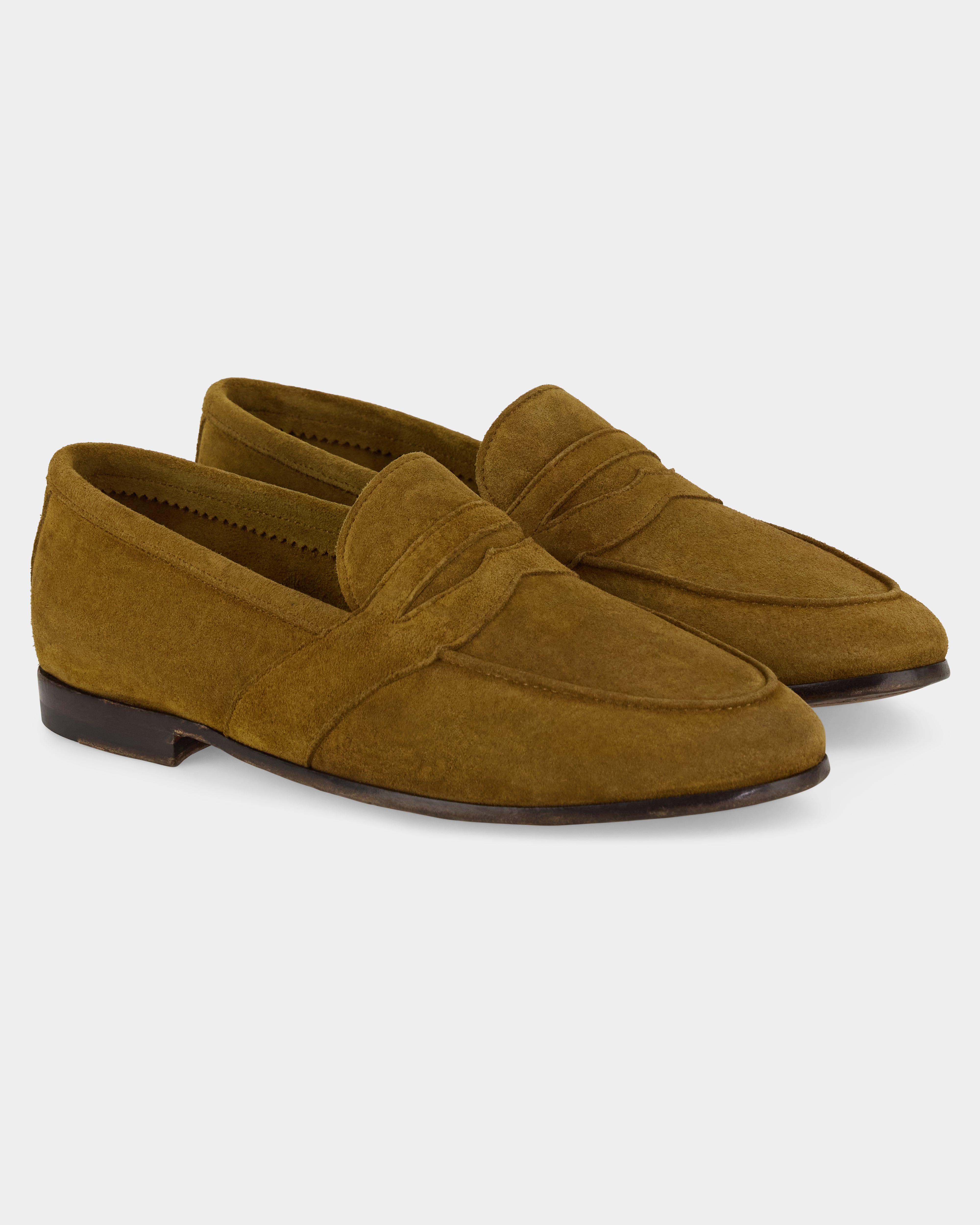 Vellano Gabellee Beige Suede Loafers