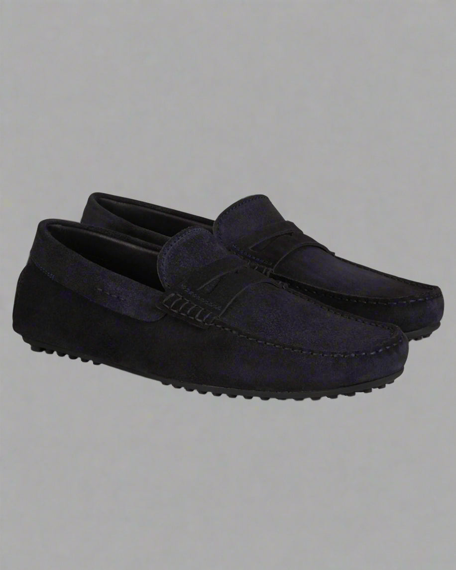 Vellano Eldwynd Blue Suede Moccasins