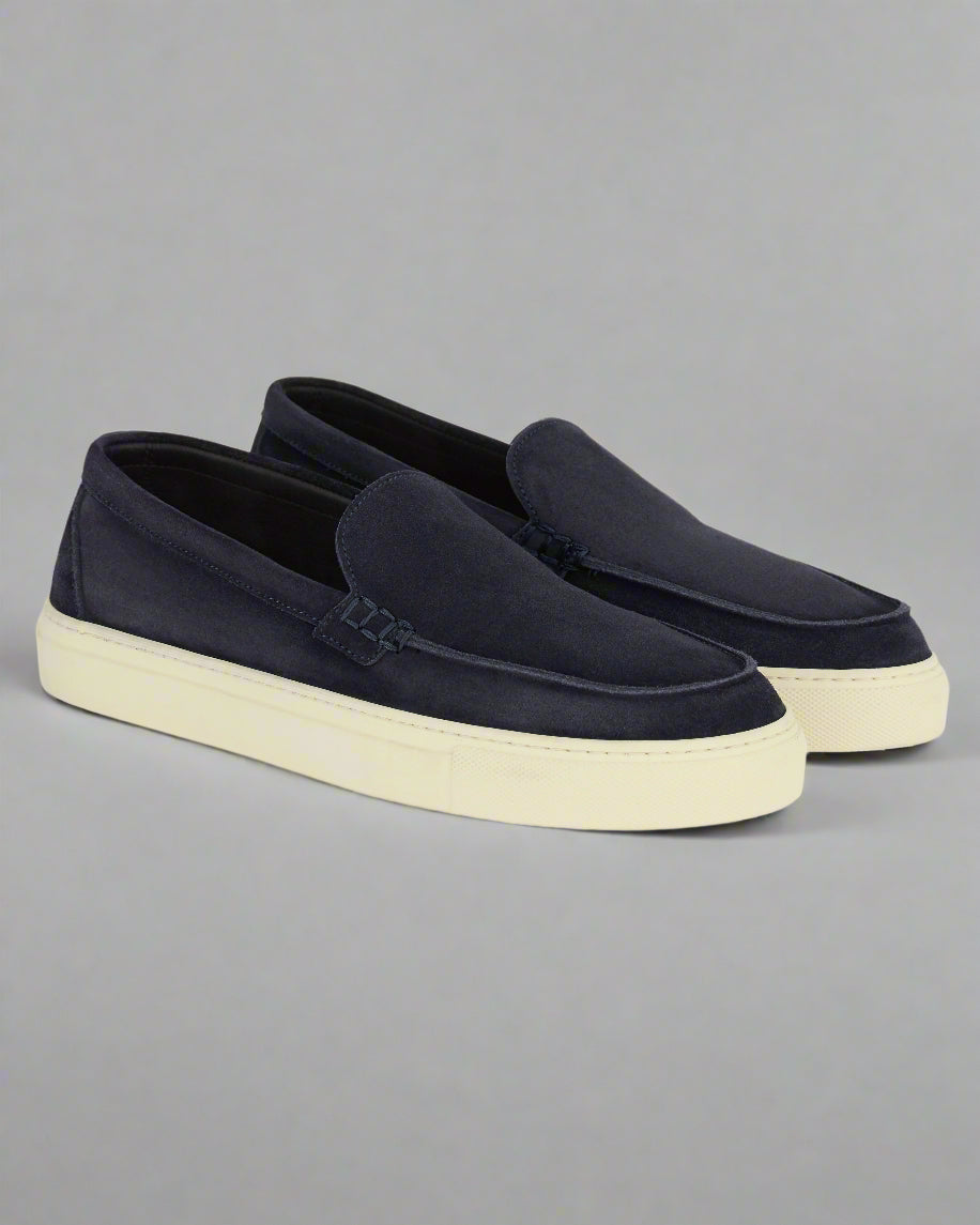 Vellano Branlow Suede Loafers in Blue