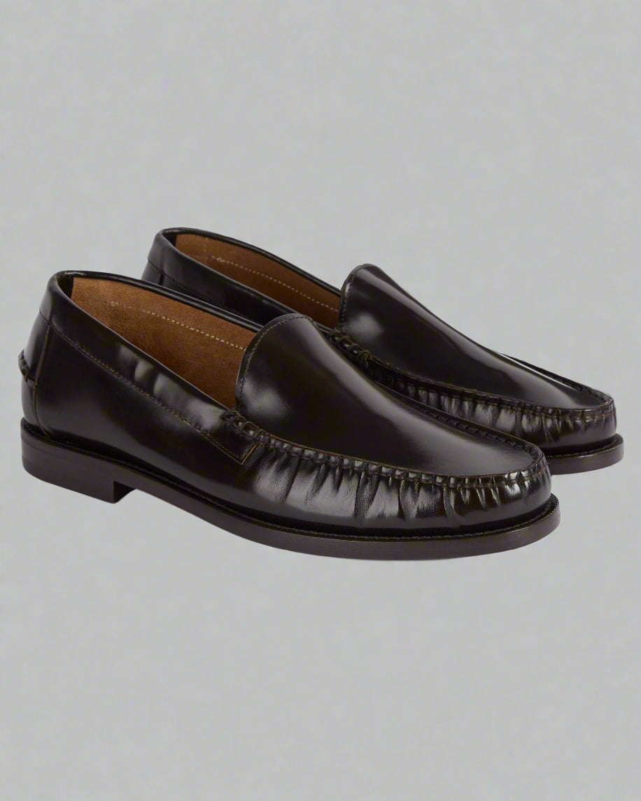 Vellano Harrowmere Abraded Leather Penny Loafers