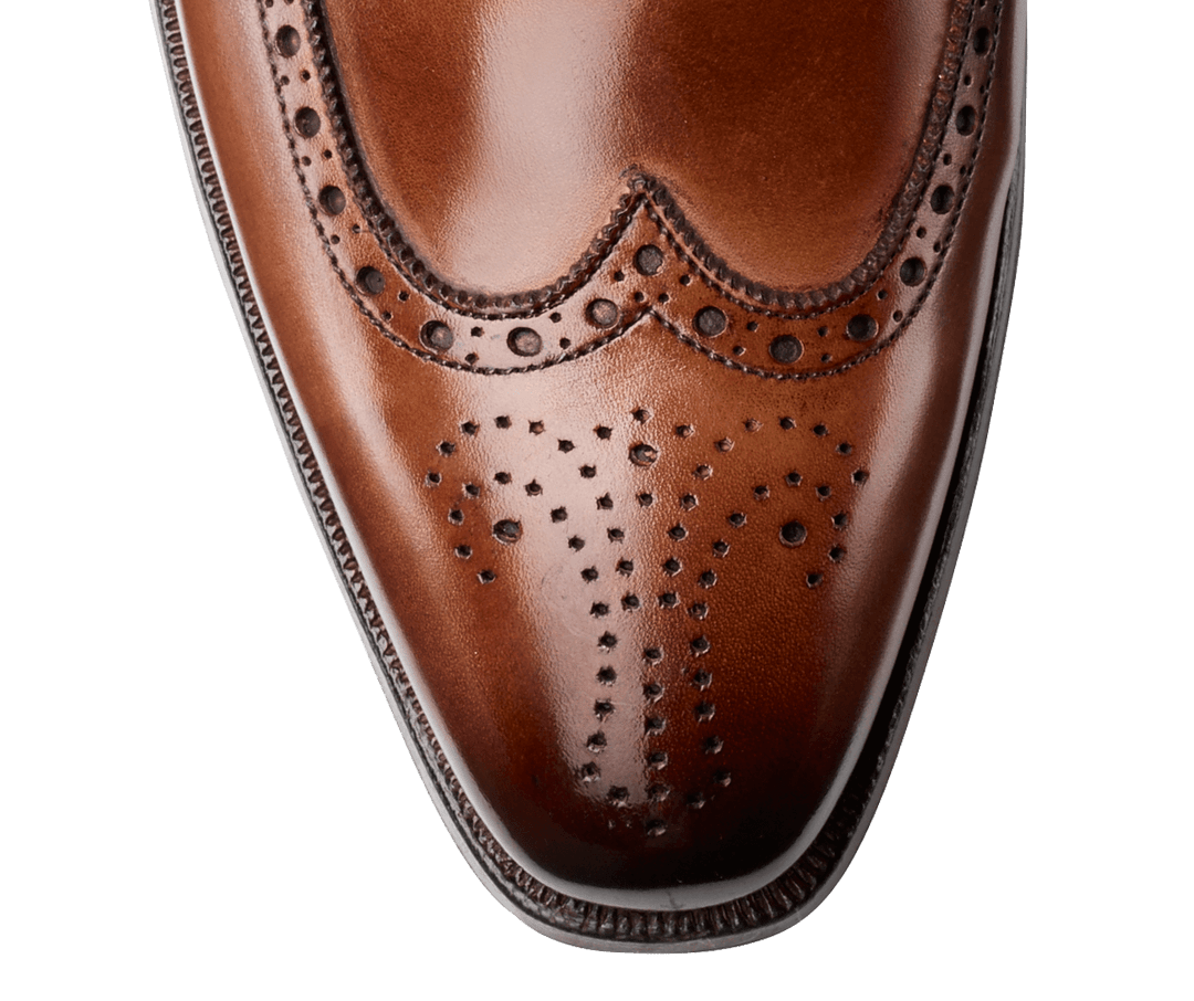 Vellano Chestnut Wingtip Brogue Shoes