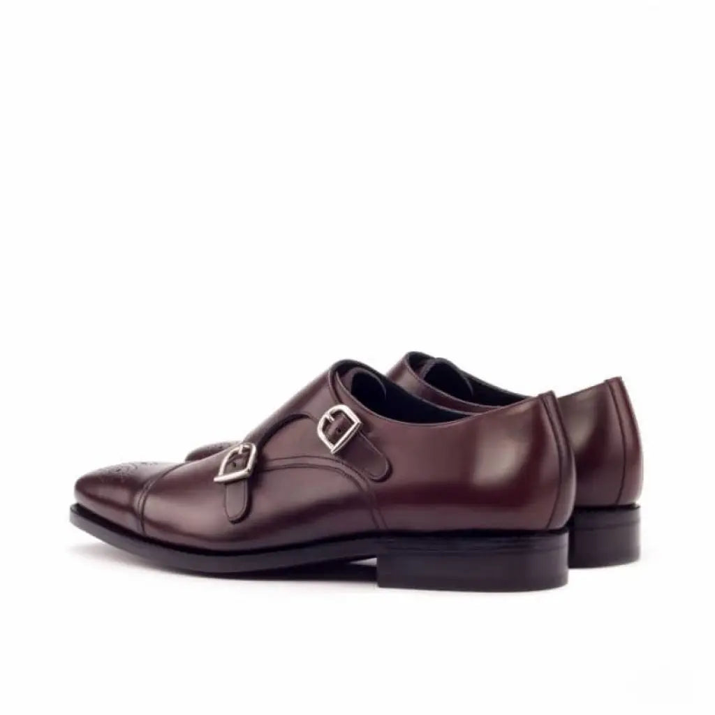 Vellano Oliver Burgundy Flat Toe Monk