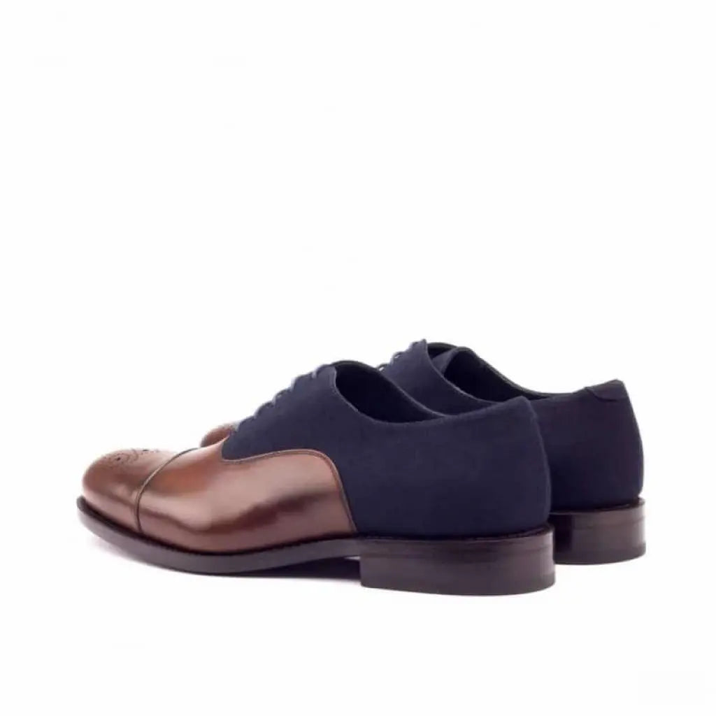 Vellano Navy Suede Belmont Oxford Shoes