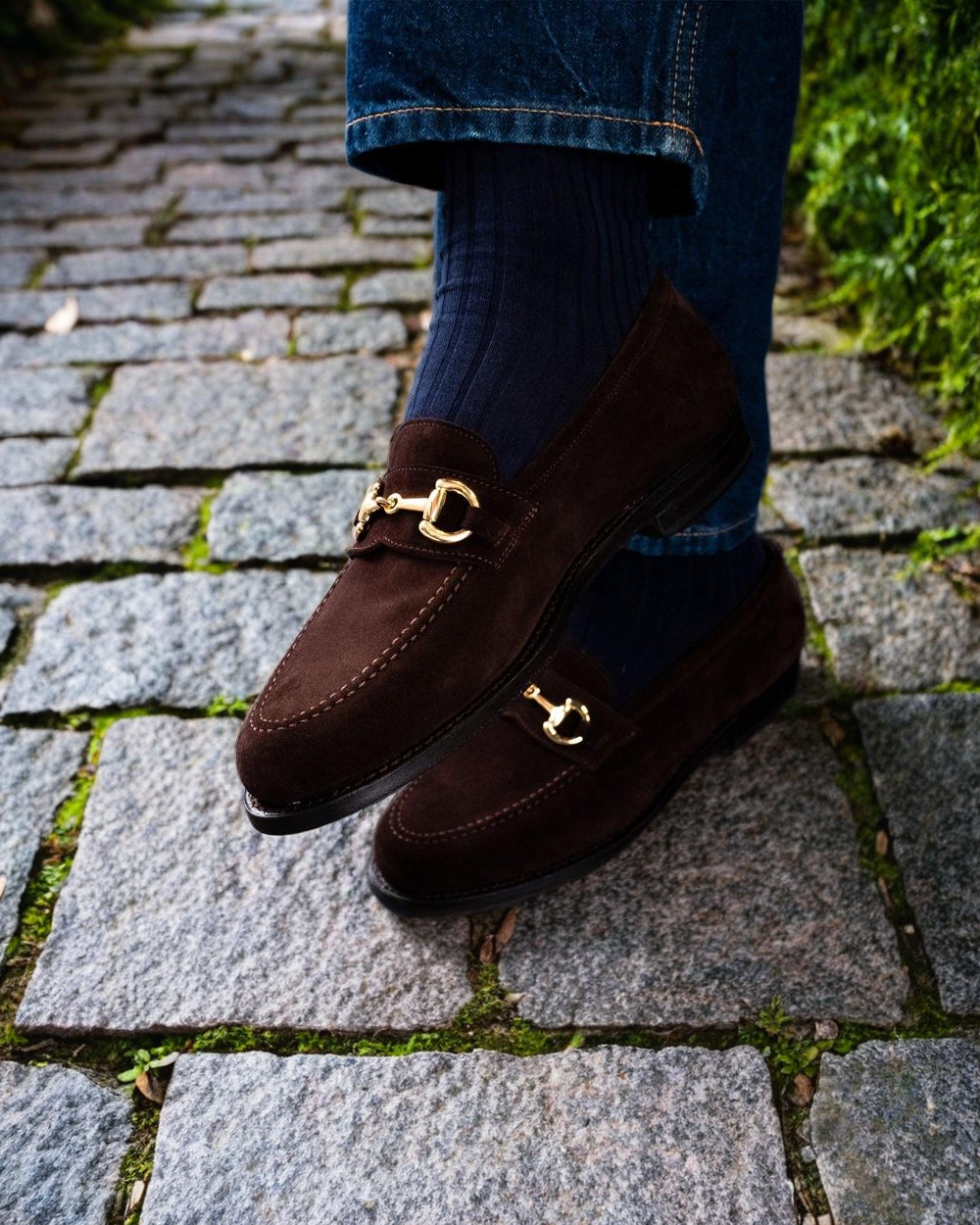 Vellano Karlberg Dark Brown Suede Loafers