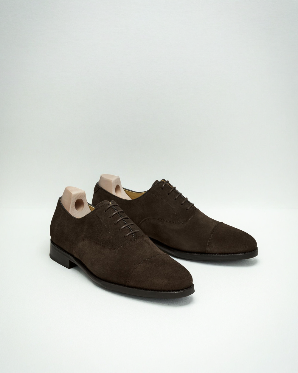 Vellano Appelviken Dark Brown Suede Oxfords